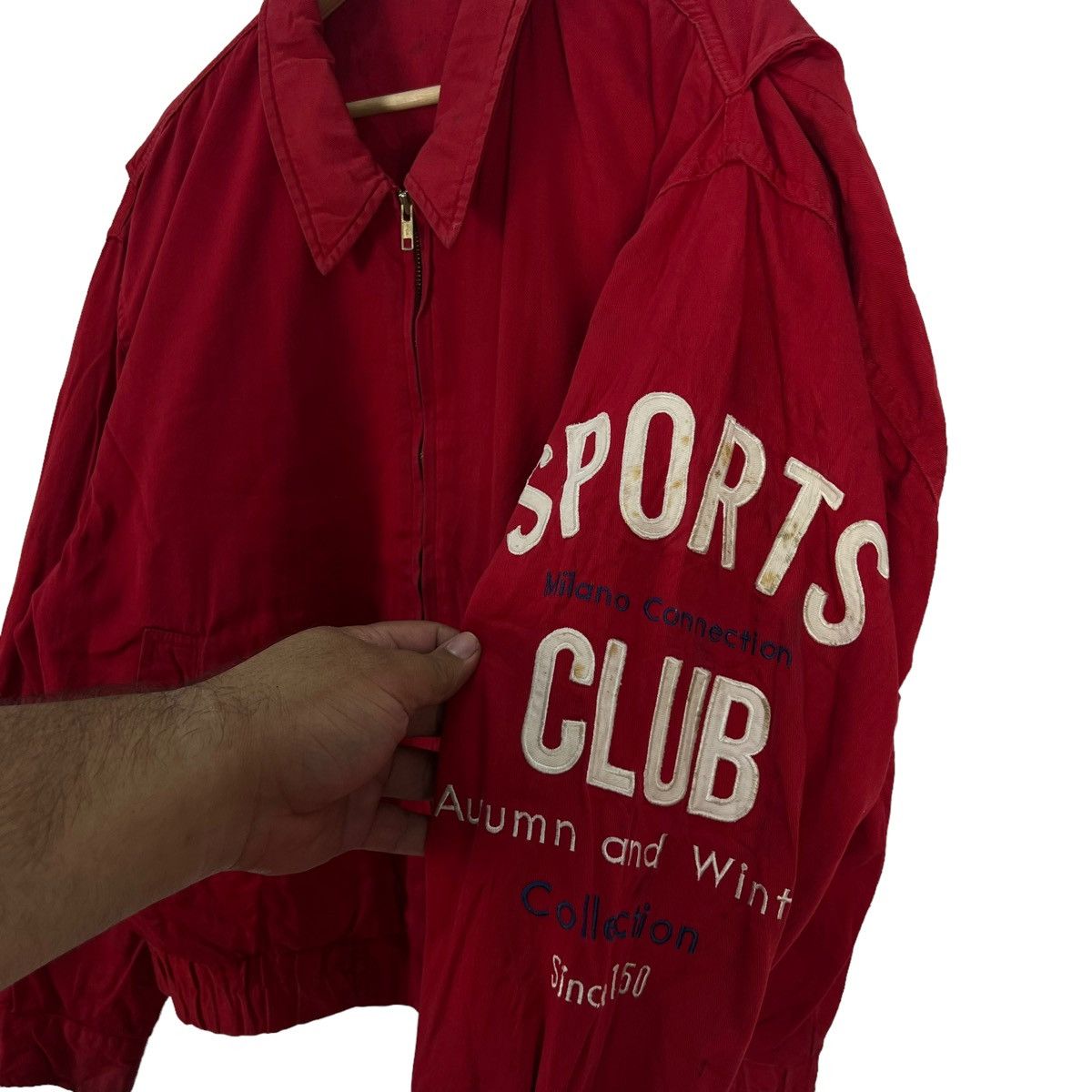 Japanese Brand VINTAGE MILANO CONNECTION SPORTS CLUB BIG LOGO BOMBER JACKET Size US M / EU 48-50 / 2 - 6 Thumbnail