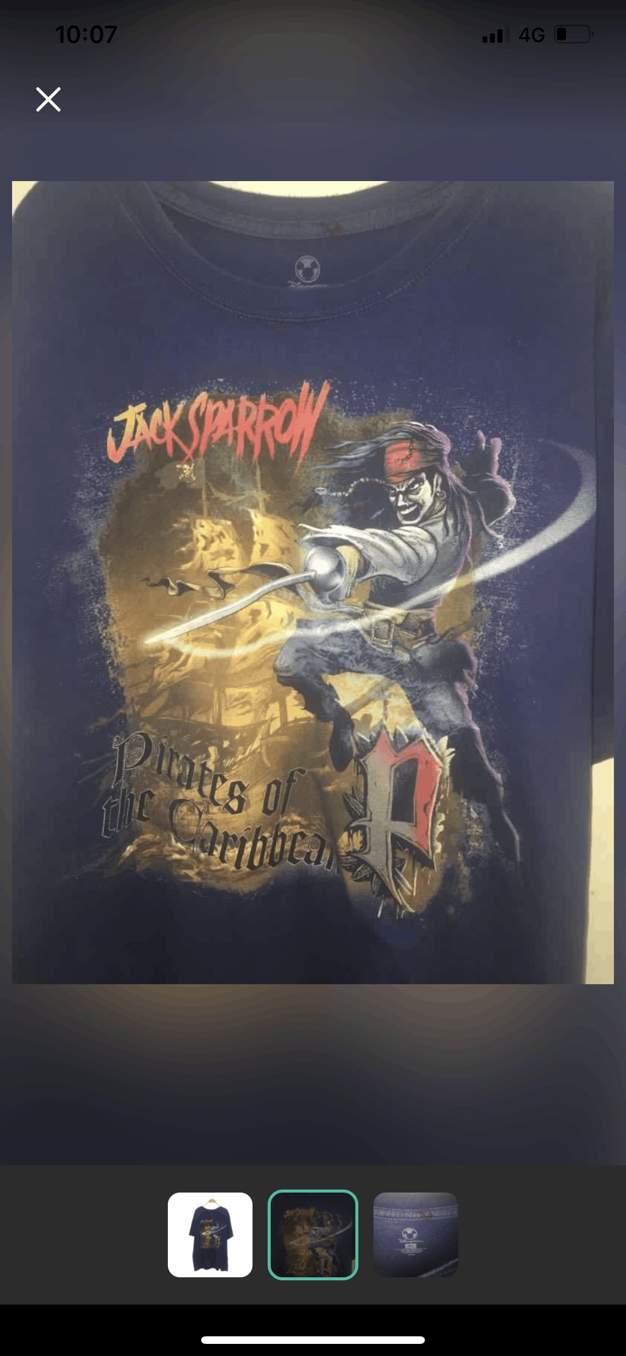 Caribbean Jack Sparrow Pirates Of The Caribbean Movie Shirt Size US L / EU 52-54 / 3 - 2 Thumbnail