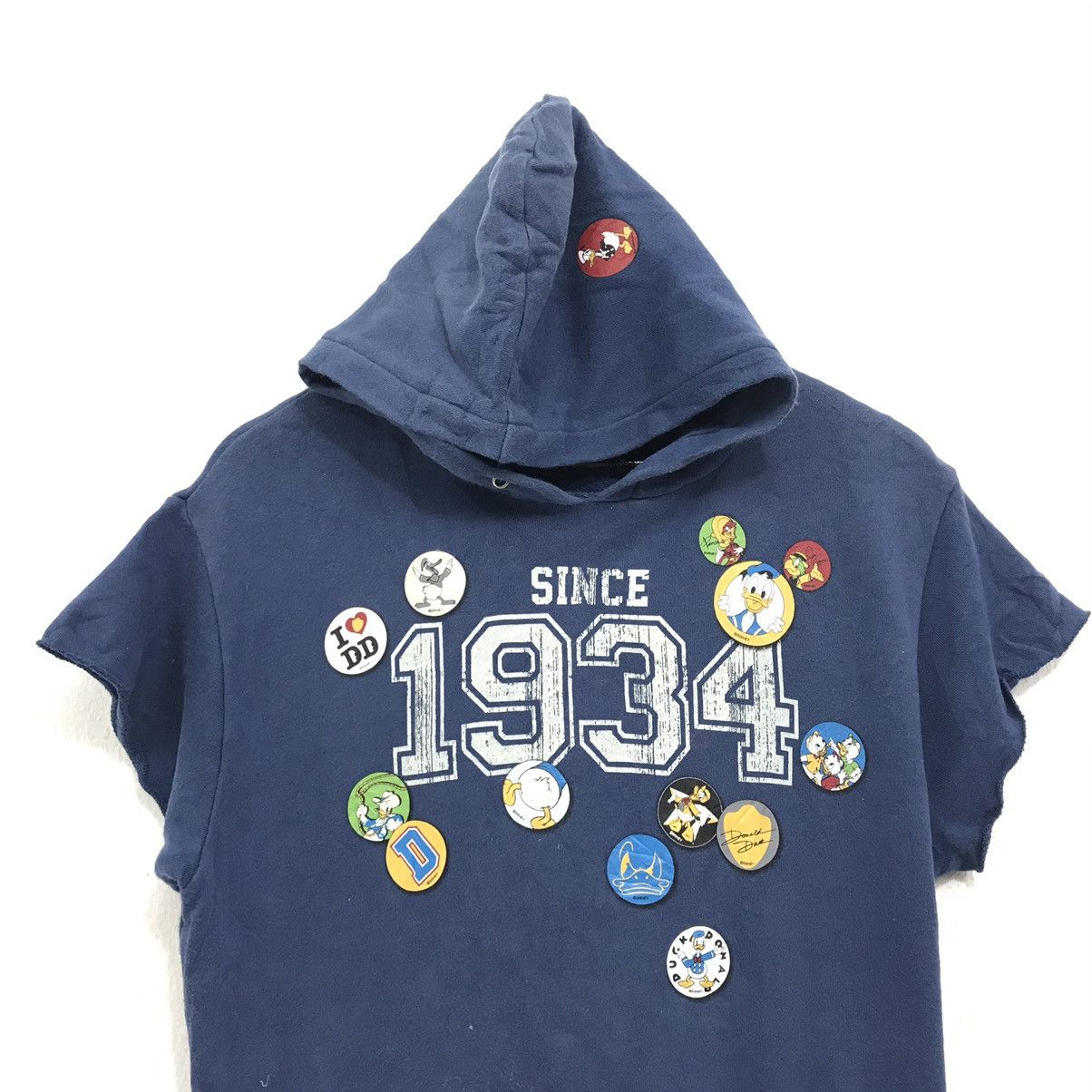 Cartoon Network × Disney × Japanese Brand Vintage Donald Duck Hoodie Full Patchers Size US M / EU 48-50 / 2 - 3 Thumbnail