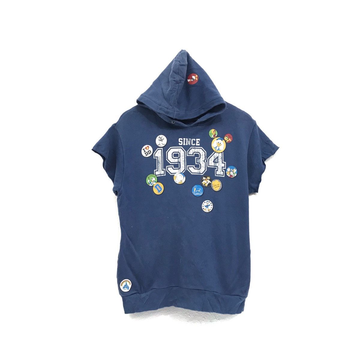 Cartoon Network × Disney × Japanese Brand Vintage Donald Duck Hoodie Full Patchers Size US M / EU 48-50 / 2 - 1 Thumbnail