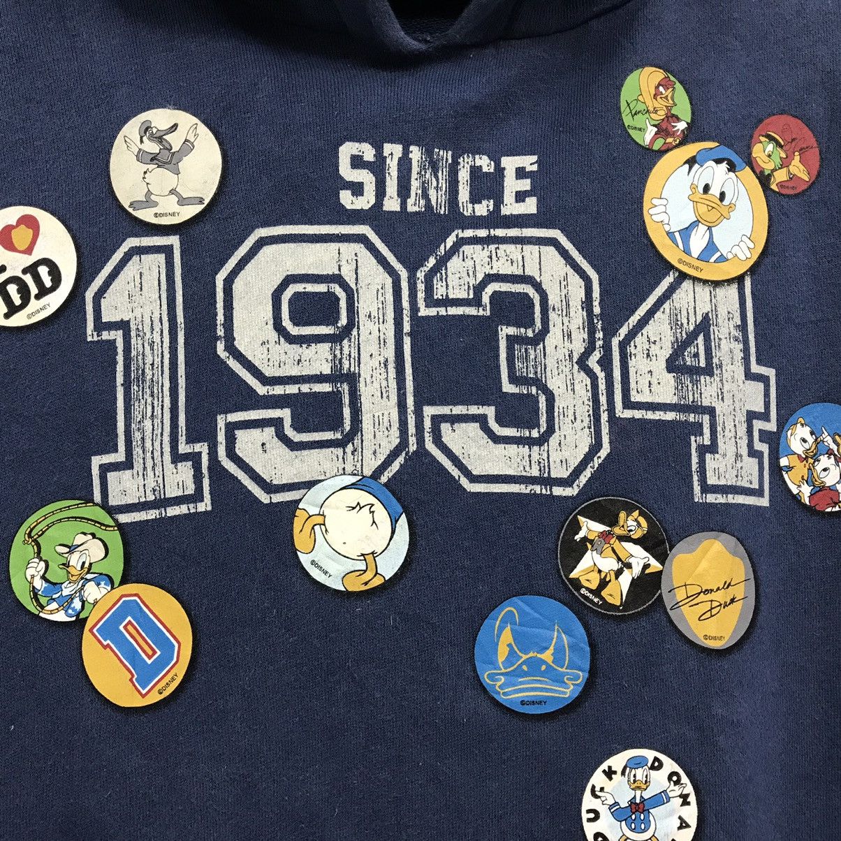 Cartoon Network × Disney × Japanese Brand Vintage Donald Duck Hoodie Full Patchers Size US M / EU 48-50 / 2 - 2 Thumbnail