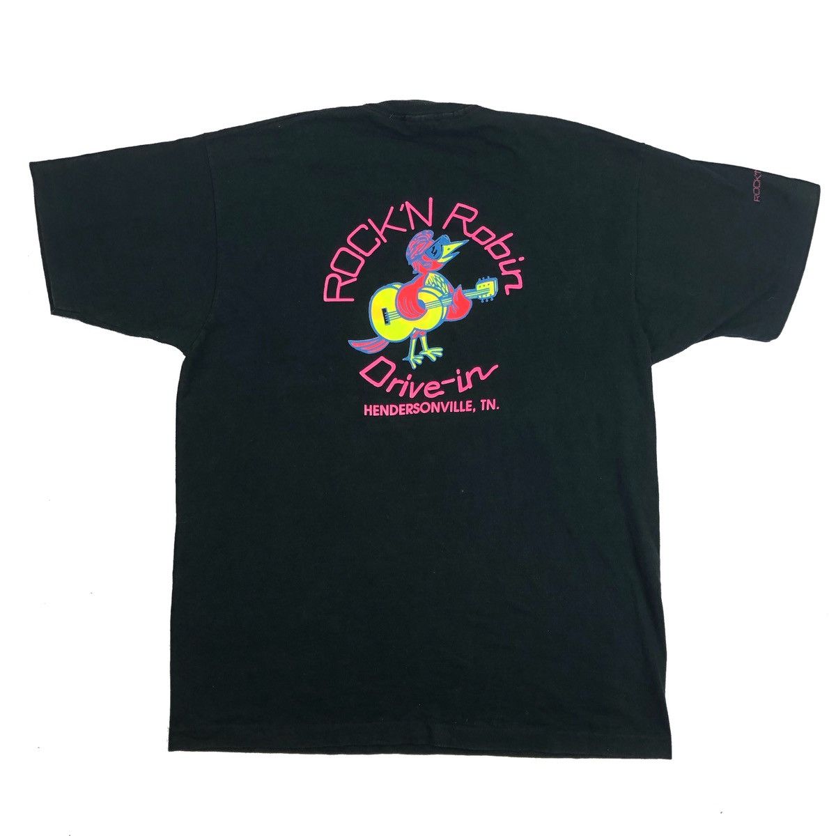 Other × Vintage Vintage 90s Rock ‘N Robin Single Stitch Pocket Tee T-Shirt Size US XL / EU 56 / 4 - 1 Thumbnail