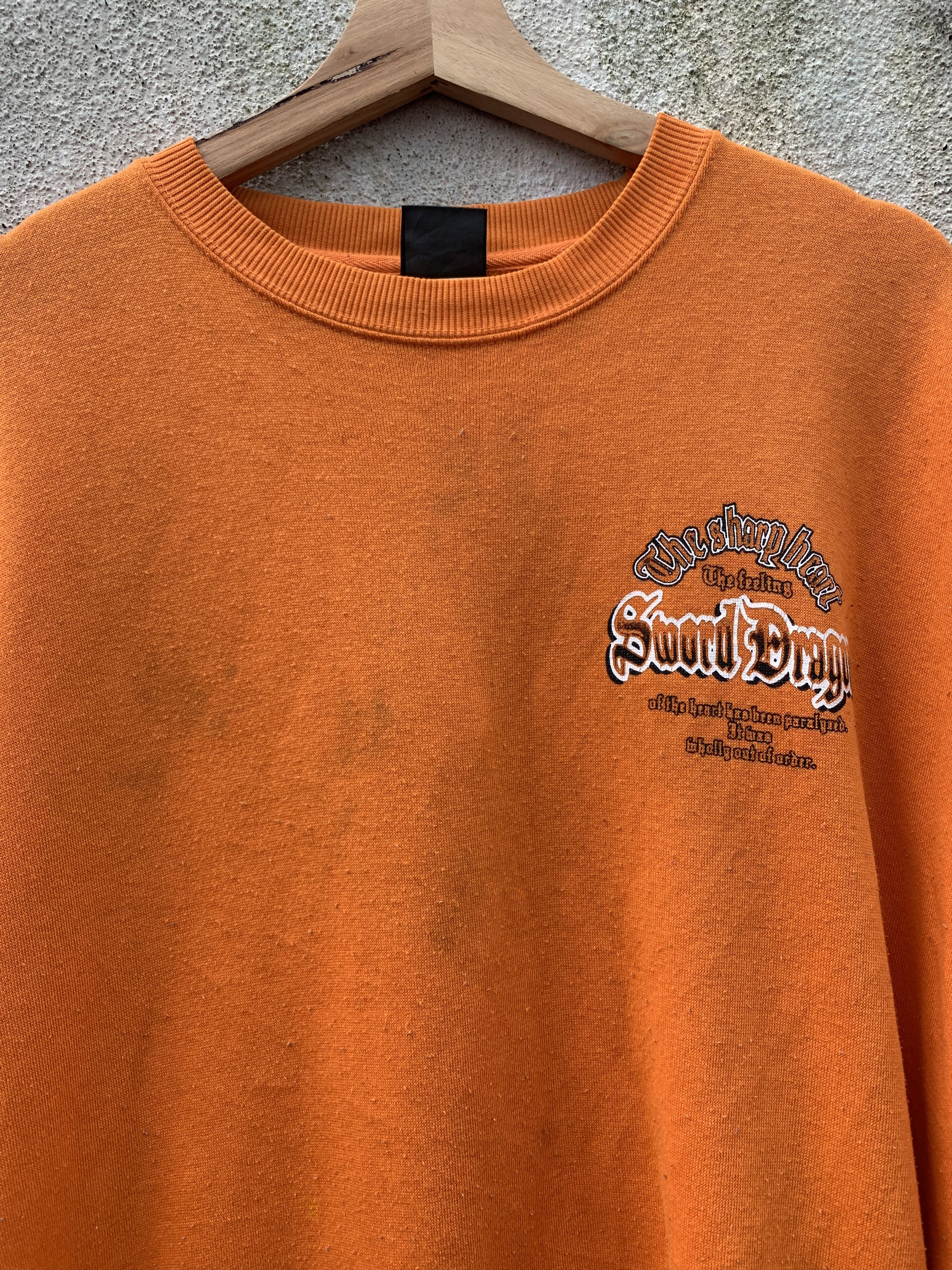 Japanese Brand × Vintage Japanese Brand Dragon Logo Tradition Distresses Sweatshirt Size US L / EU 52-54 / 3 - 5 Thumbnail