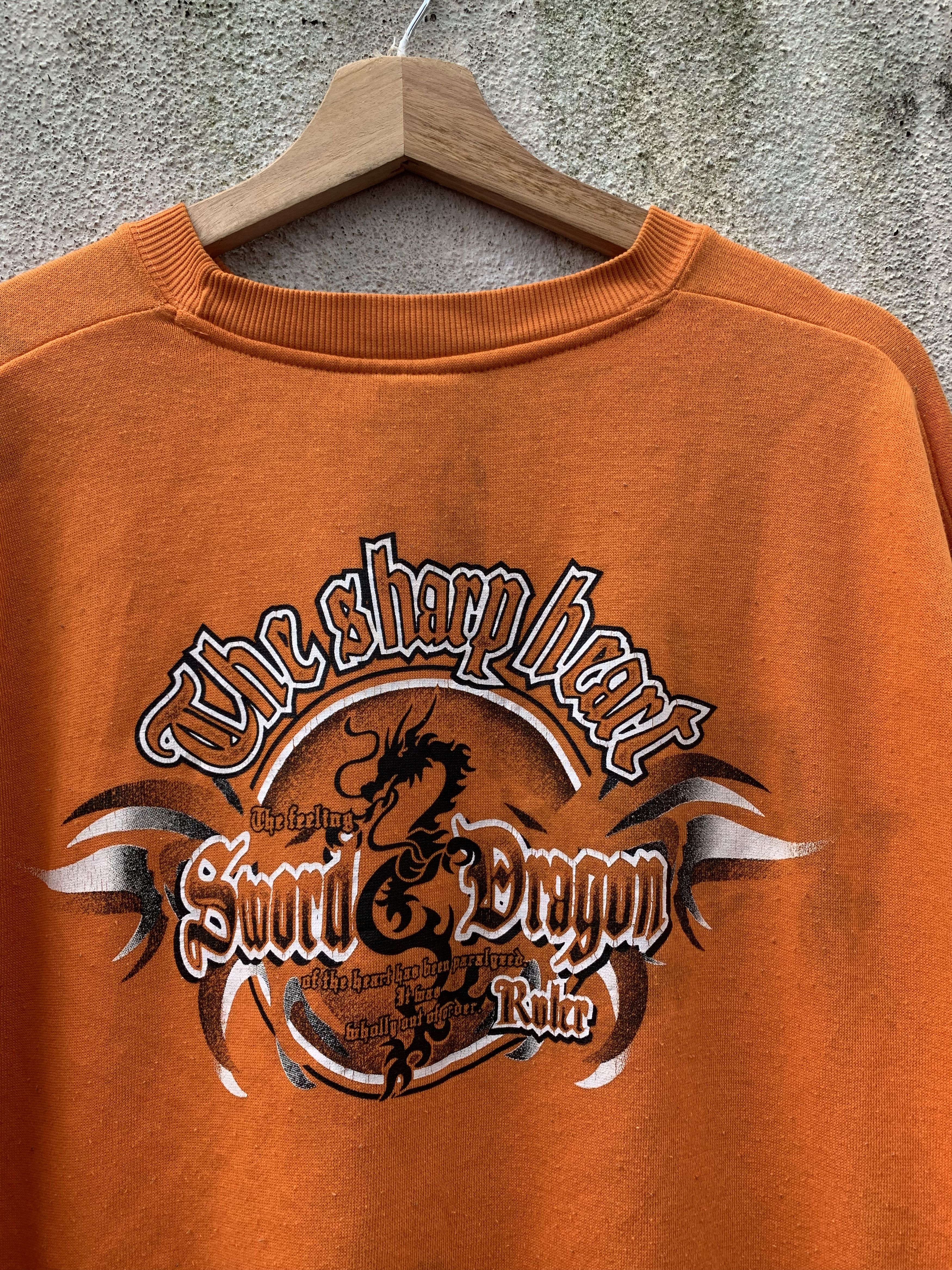 Japanese Brand × Vintage Japanese Brand Dragon Logo Tradition Distresses Sweatshirt Size US L / EU 52-54 / 3 - 2 Thumbnail