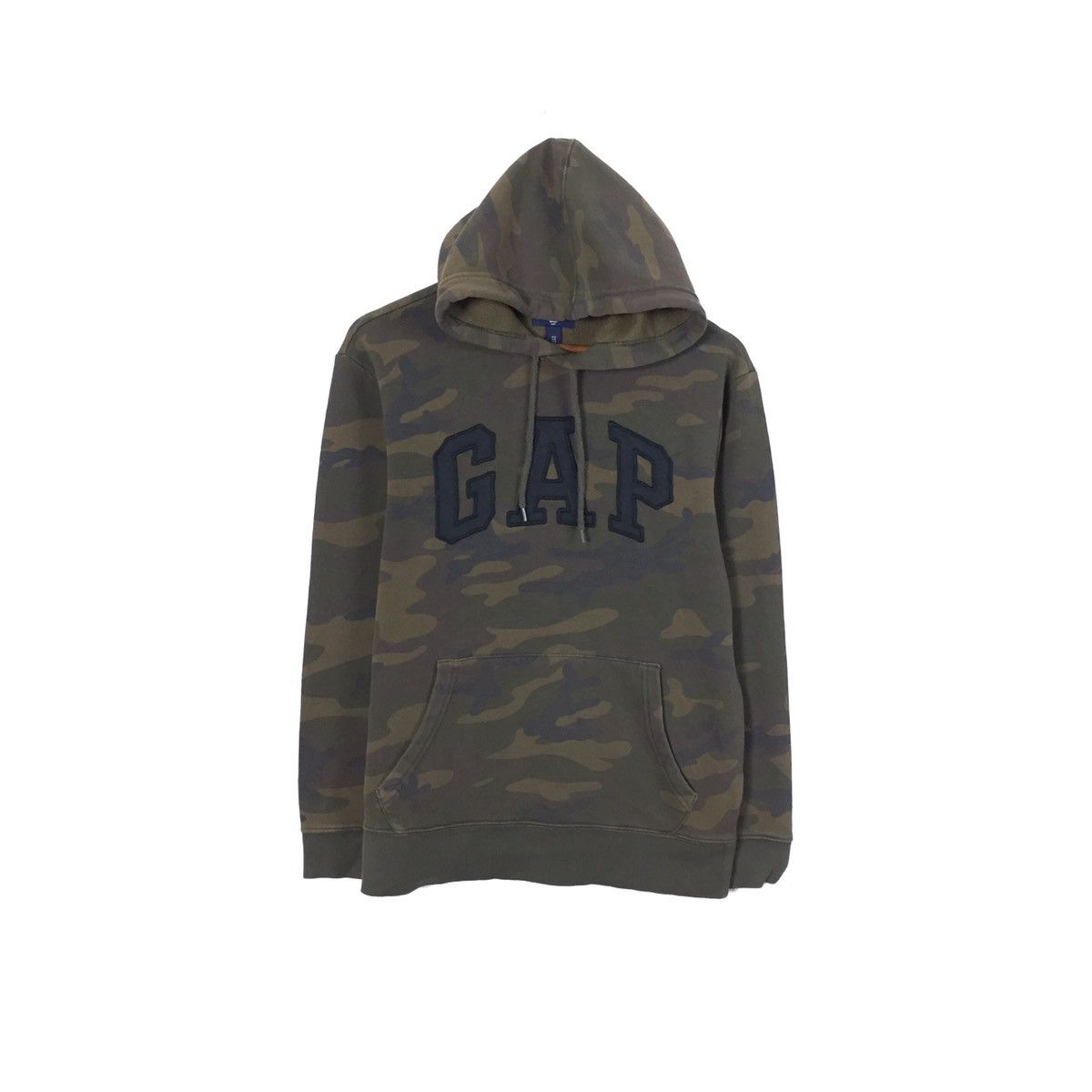 Gap × Japanese Brand Vintage Gap Hoodie Sweatshirt Big Logo Gap Camo Army Design Size US M / EU 48-50 / 2 - 1 Thumbnail