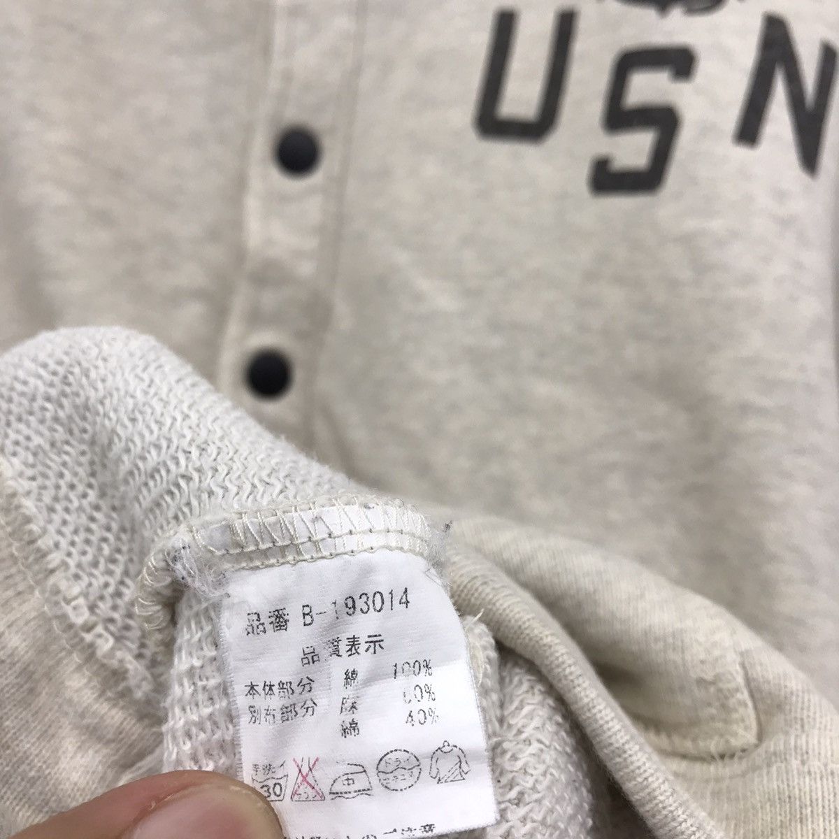 Japanese Brand US Navy Button Up Sweatshirt Size US M / EU 48-50 / 2 - 8 Thumbnail