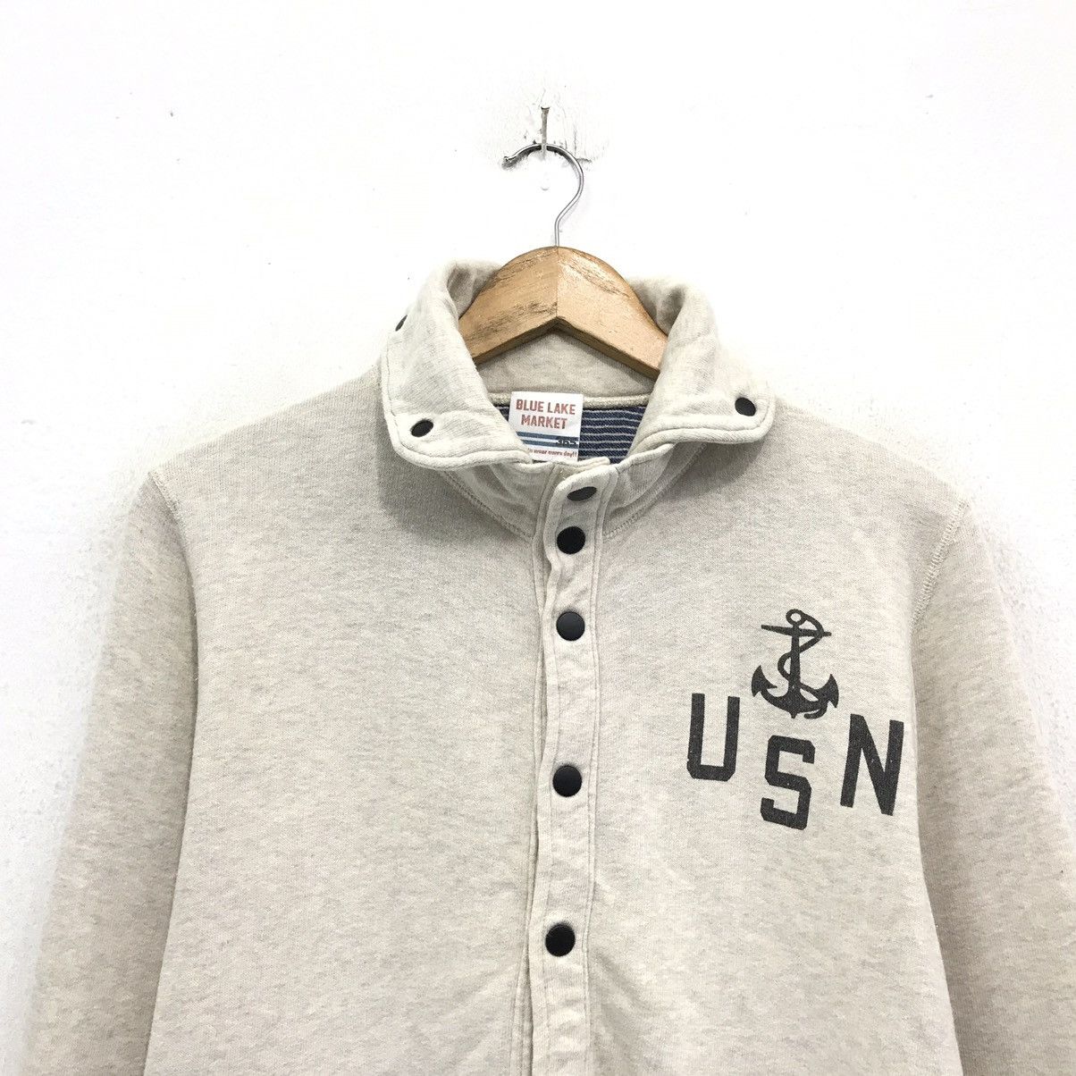 Japanese Brand US Navy Button Up Sweatshirt Size US M / EU 48-50 / 2 - 3 Thumbnail