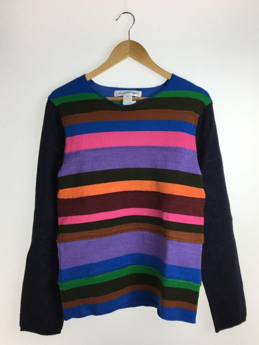 Comme des Garcons × Comme des Garcons SHIRT Striped Wool Knit Sweater Size US S / EU 44-46 / 1 - 1 Thumbnail