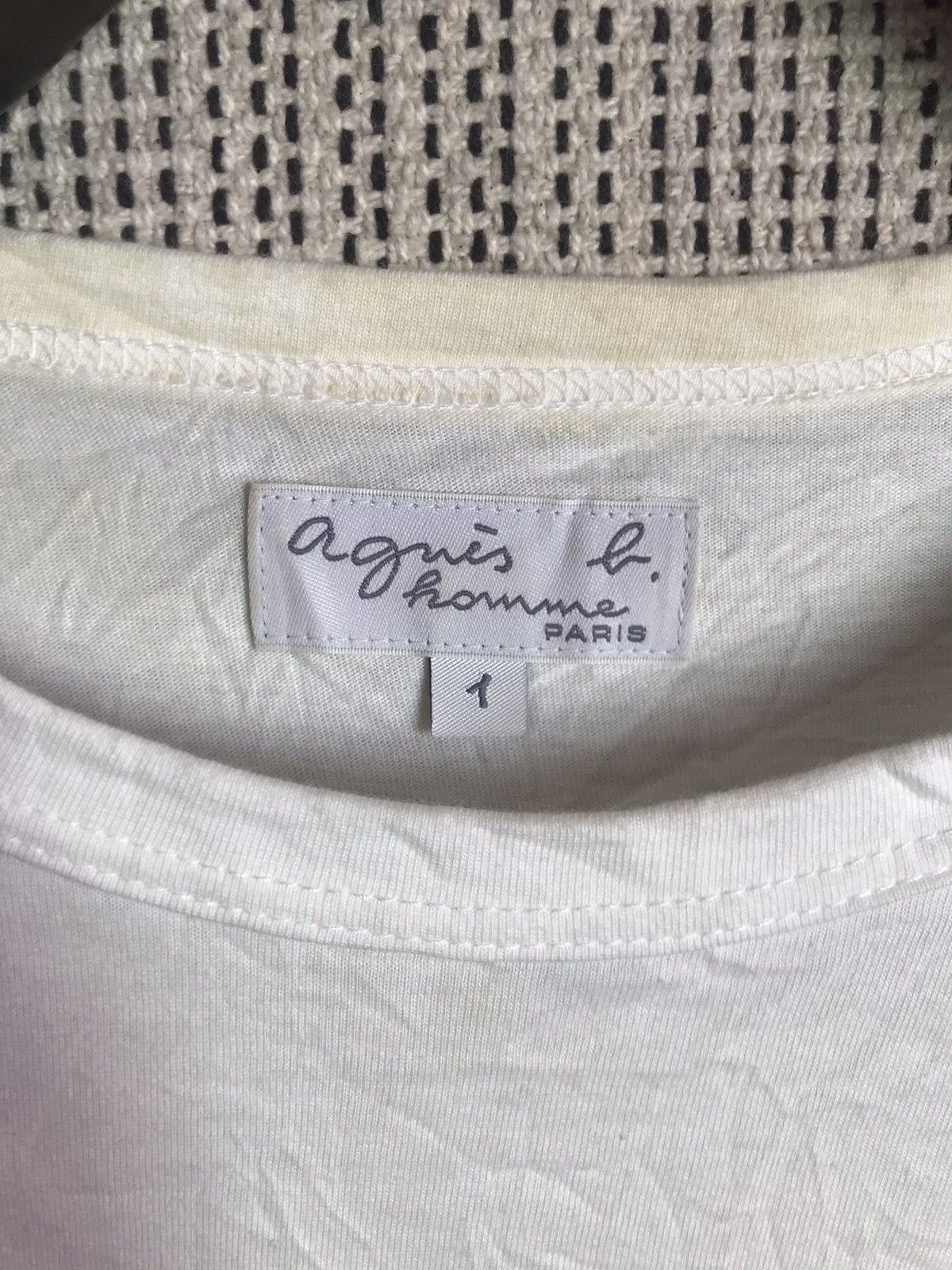 Vintage × agnes b. ‼️AGNES B HOMME PARIS TSHIRT SPELLOUT‼️ Size US M / EU 48-50 / 2 - 3 Thumbnail