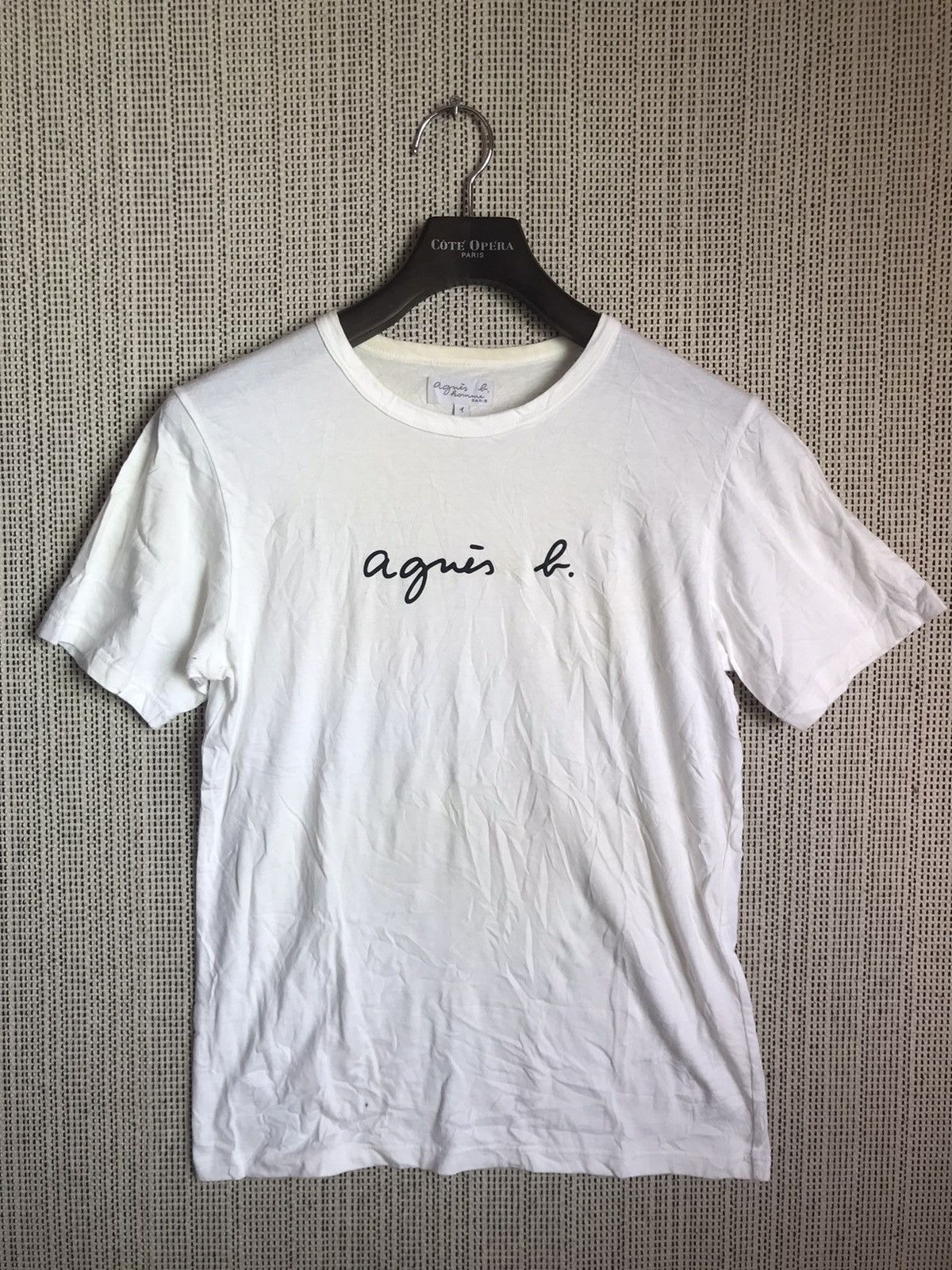 Vintage × agnes b. ‼️AGNES B HOMME PARIS TSHIRT SPELLOUT‼️ Size US M / EU 48-50 / 2 - 1 Thumbnail