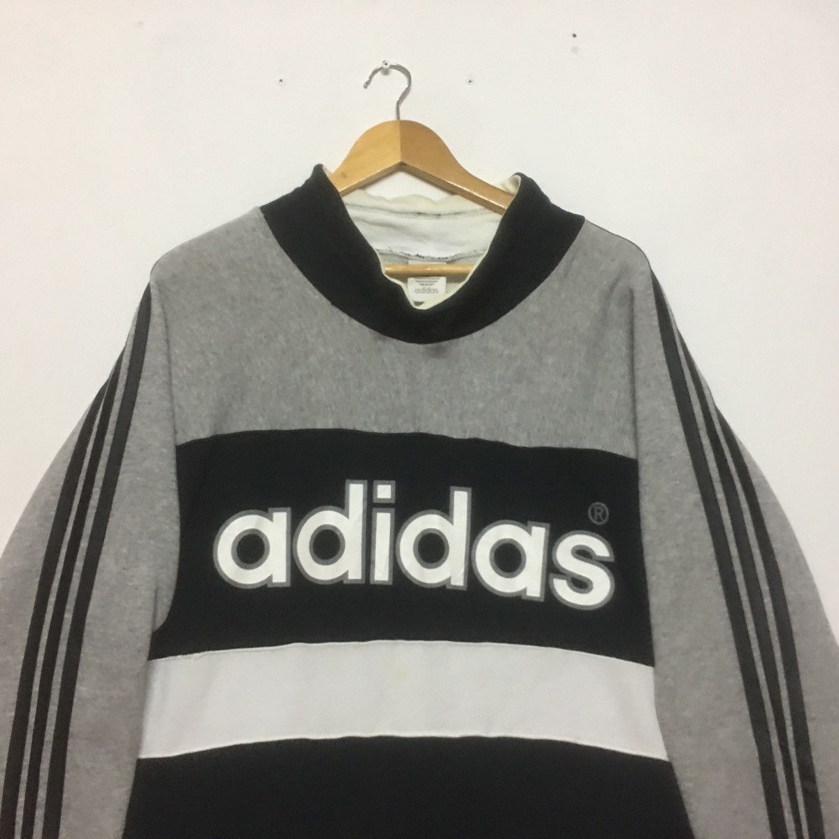 Adidas × Vintage Vintage Adidas Three Stripes Biglogo ADIDAS Trefoils Size US L / EU 52-54 / 3 - 3 Thumbnail