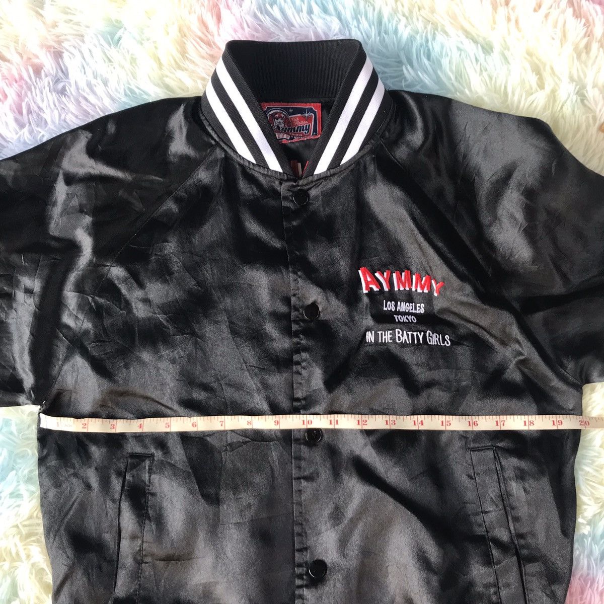 Japanese Brand Vintage Sukajan Jacket Embroidery Aymmy Batty Girl Varsity Size US M / EU 48-50 / 2 - 11 Thumbnail