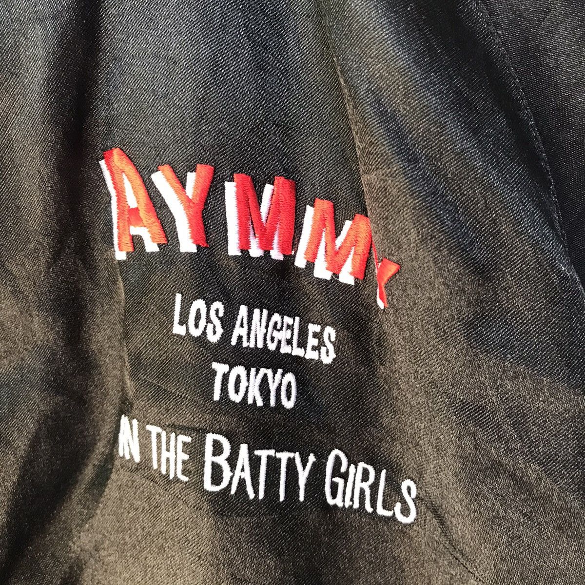 Japanese Brand Vintage Sukajan Jacket Embroidery Aymmy Batty Girl Varsity Size US M / EU 48-50 / 2 - 4 Thumbnail