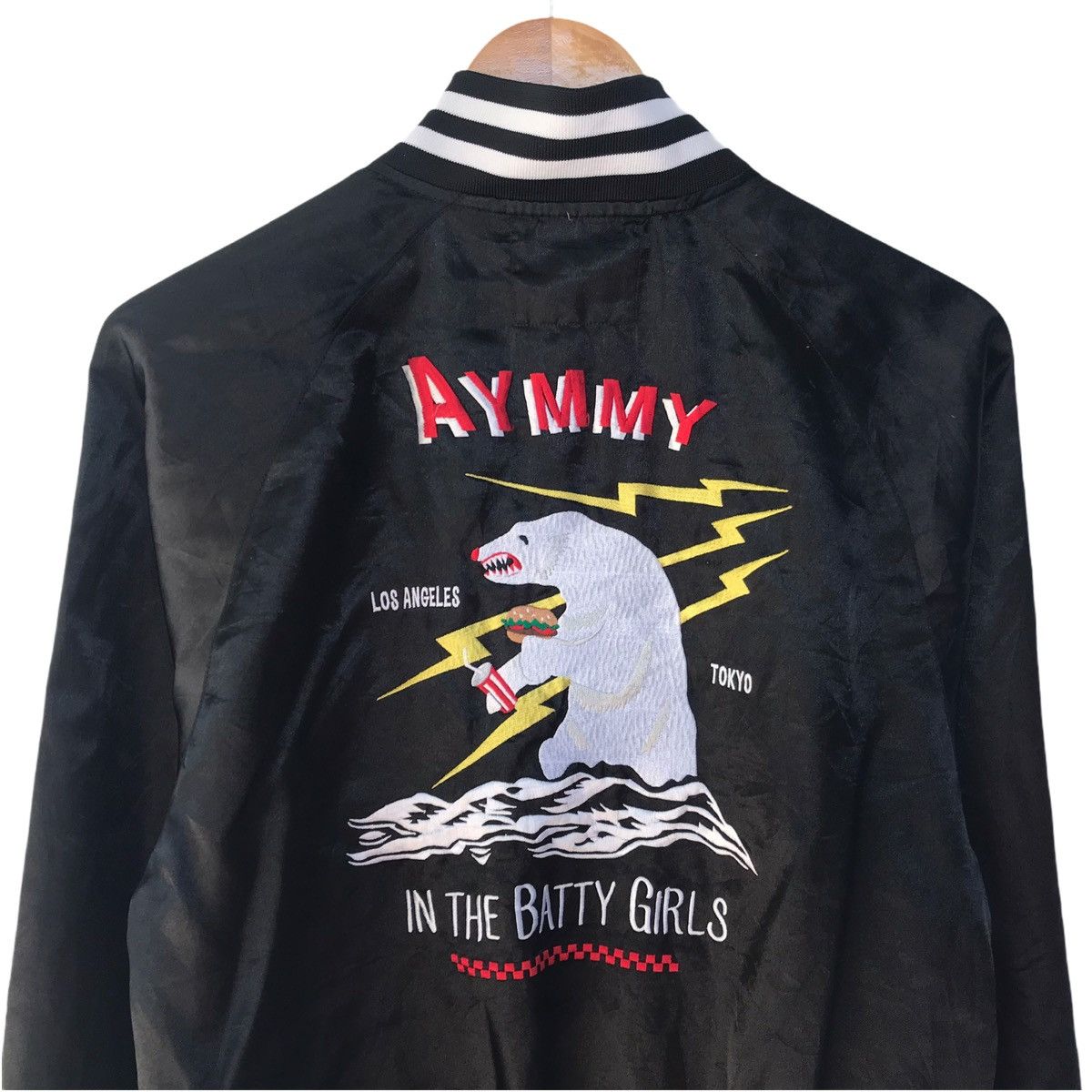 Japanese Brand Vintage Sukajan Jacket Embroidery Aymmy Batty Girl Varsity Size US M / EU 48-50 / 2 - 7 Thumbnail