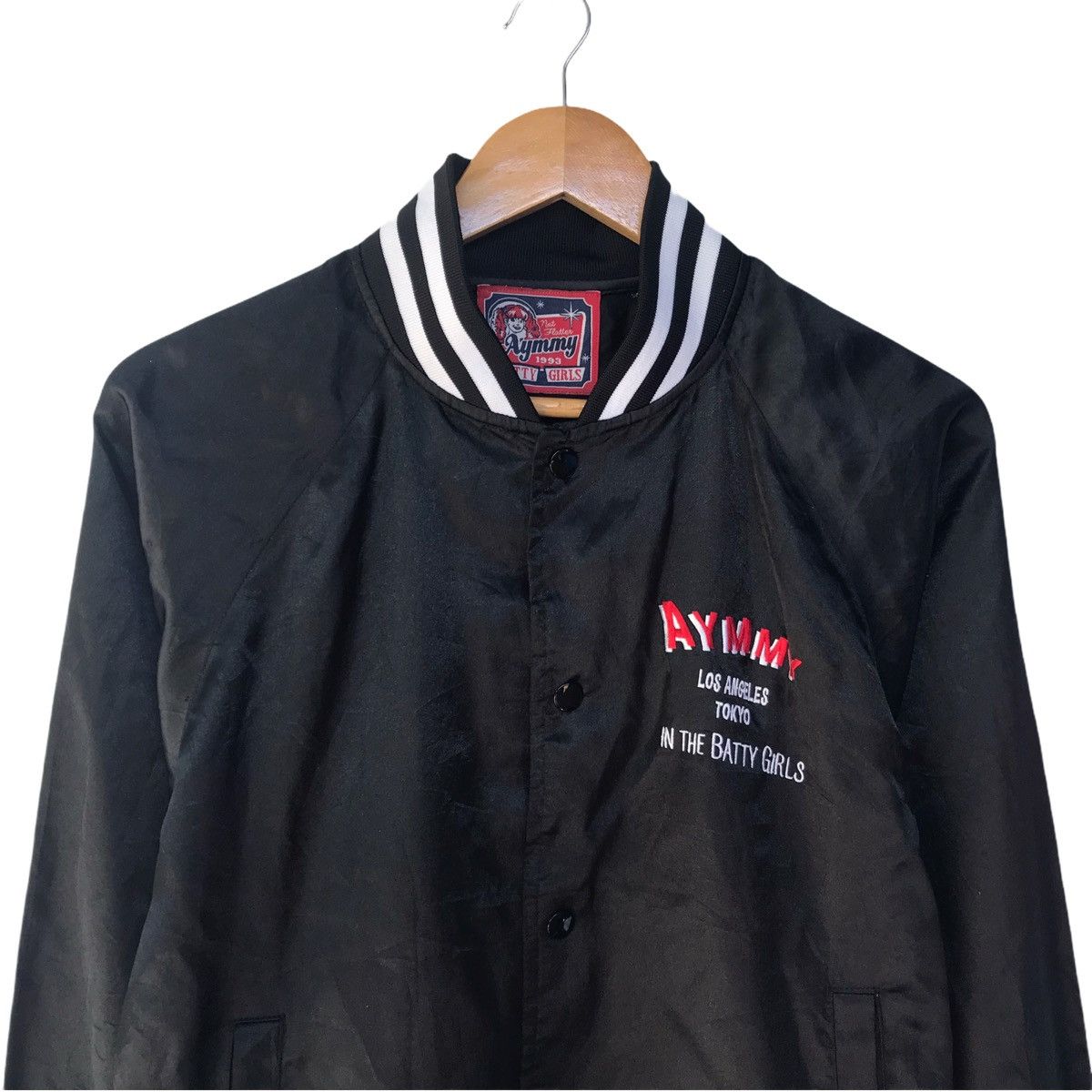 Japanese Brand Vintage Sukajan Jacket Embroidery Aymmy Batty Girl Varsity Size US M / EU 48-50 / 2 - 3 Thumbnail