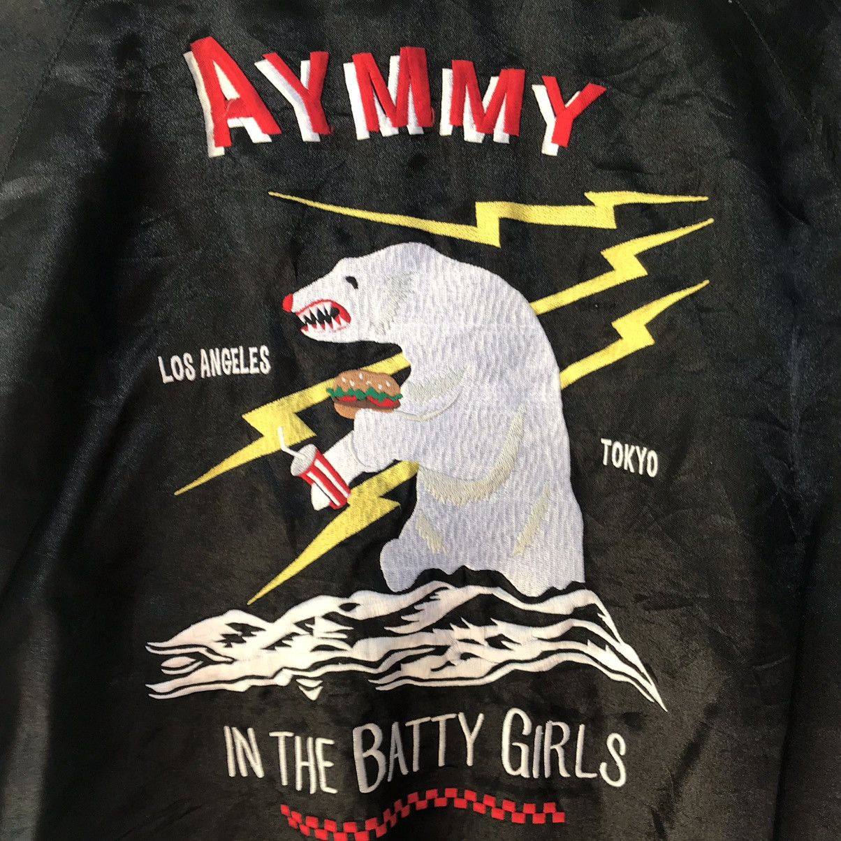 Japanese Brand Vintage Sukajan Jacket Embroidery Aymmy Batty Girl Varsity Size US M / EU 48-50 / 2 - 8 Thumbnail