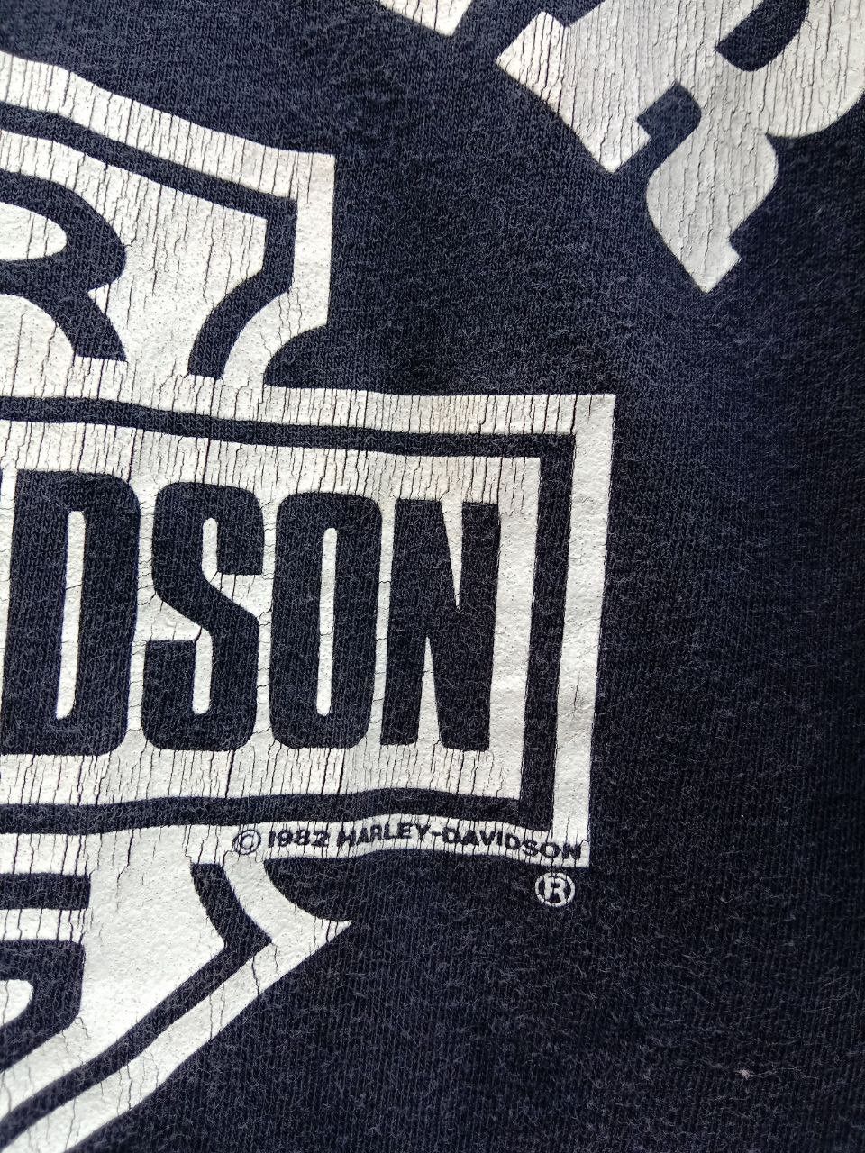 Harley Davidson Rare 1982 Frontier Harley Davidson 3D Distressed Pocket Tee Size US M / EU 48-50 / 2 - 4 Thumbnail