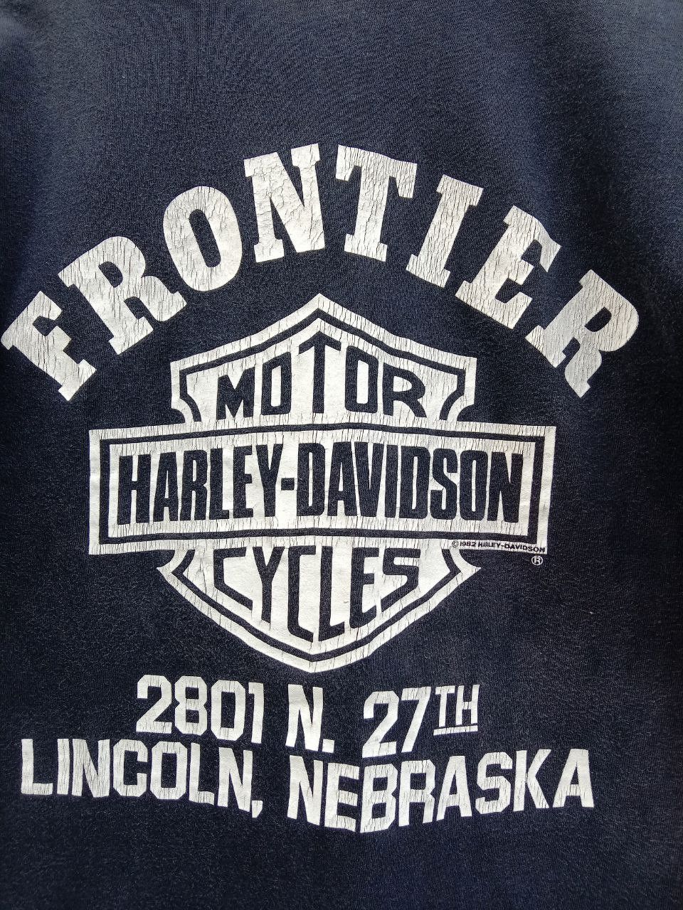 Harley Davidson Rare 1982 Frontier Harley Davidson 3D Distressed Pocket Tee Size US M / EU 48-50 / 2 - 3 Thumbnail