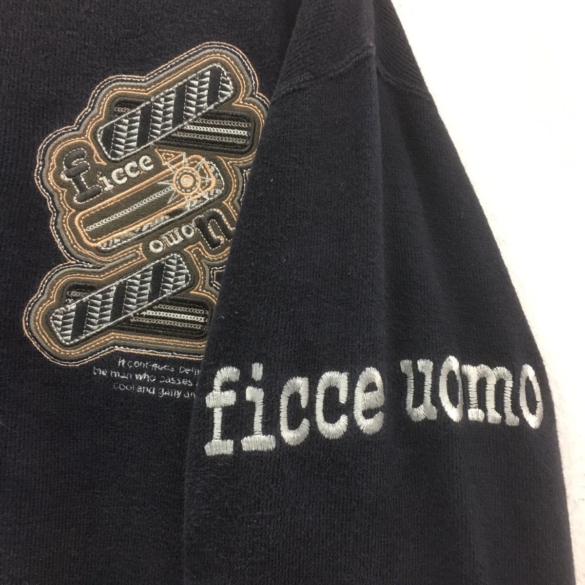 Designer × Yoshiyuki Konishi FICCE Sweatshirt Crewneck Embroidery Spellout Ficce UOMO Size US M / EU 48-50 / 2 - 4 Thumbnail