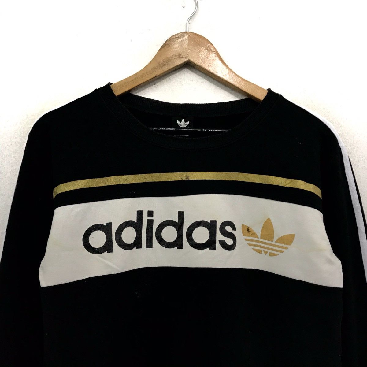 Adidas Vintage Adidas Sport Sweatshirt Biglogo Spellout Size US S / EU 44-46 / 1 - 2 Thumbnail