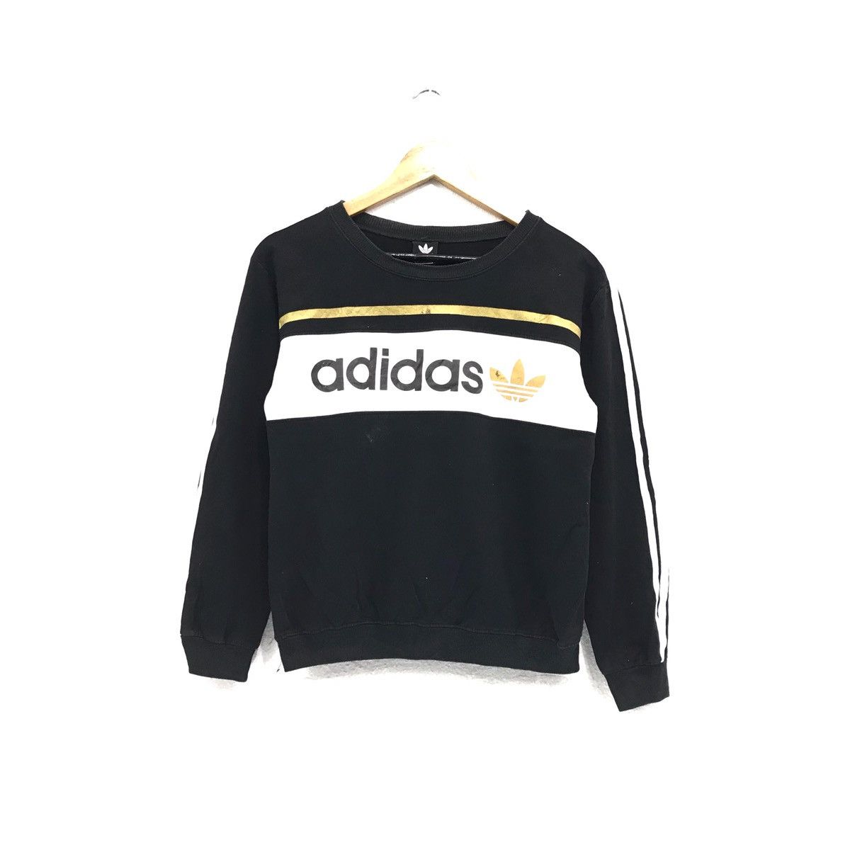 Adidas Vintage Adidas Sport Sweatshirt Biglogo Spellout Size US S / EU 44-46 / 1 - 1 Thumbnail