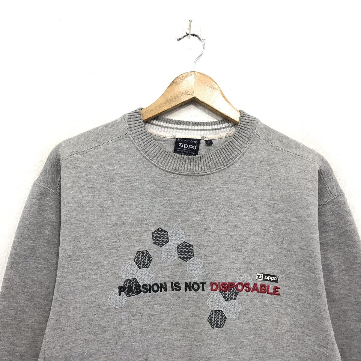 Japanese Brand × Zippo Zippo Sweatshirt Zippo Passion Is Not Disposable Size US M / EU 48-50 / 2 - 4 Thumbnail