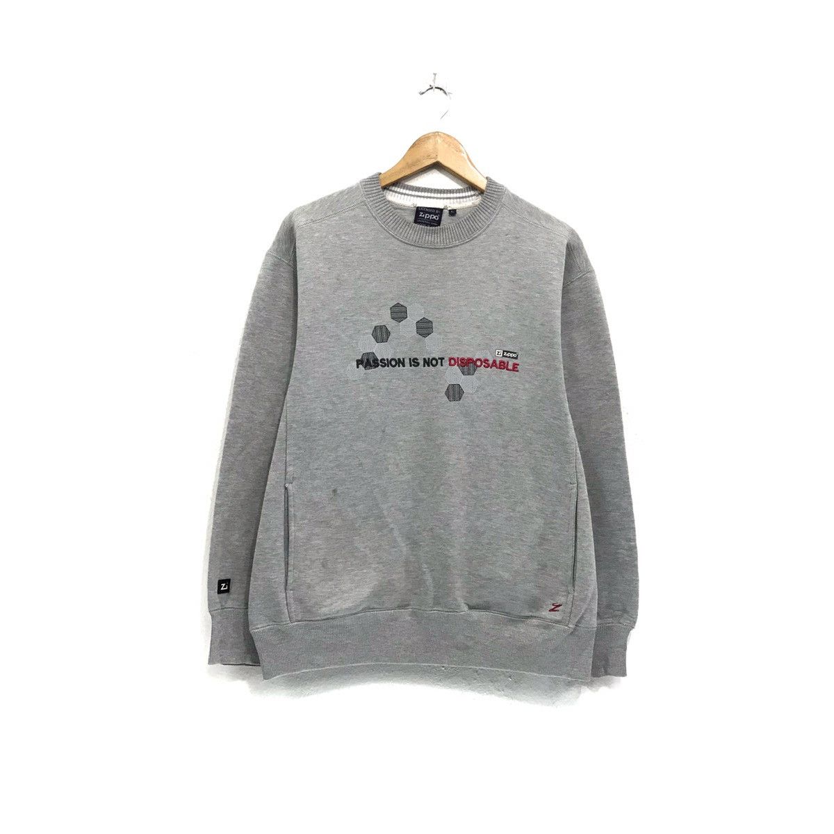 Japanese Brand × Zippo Zippo Sweatshirt Zippo Passion Is Not Disposable Size US M / EU 48-50 / 2 - 2 Thumbnail