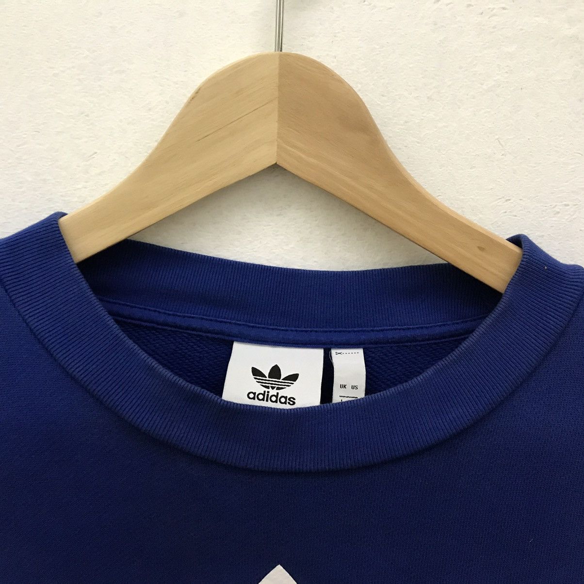 Adidas Adidas Sweatshirt Crewneck Biglogo Spellout Adidas Trefoils Size US L / EU 52-54 / 3 - 5 Thumbnail