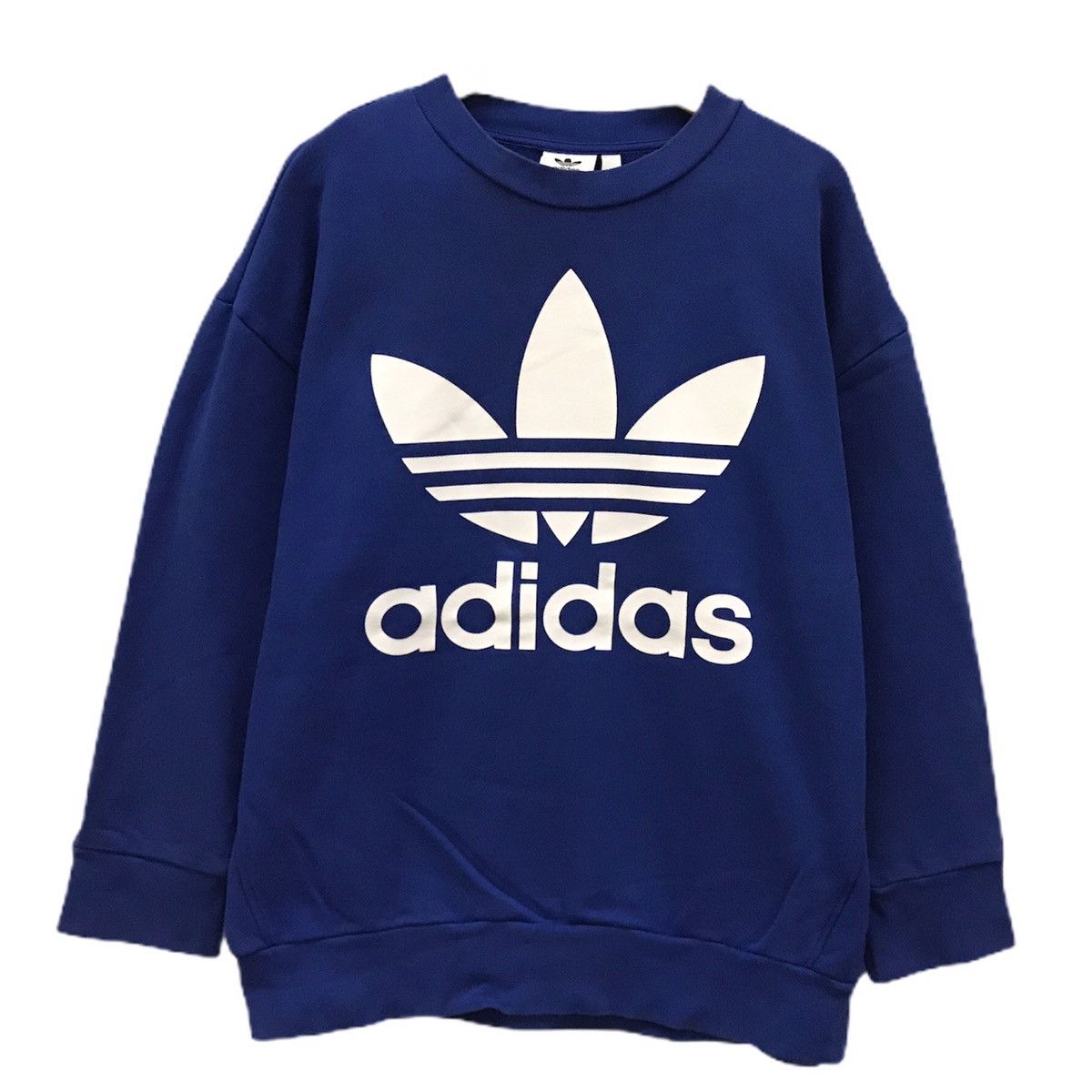 Adidas Adidas Sweatshirt Crewneck Biglogo Spellout Adidas Trefoils Size US L / EU 52-54 / 3 - 1 Thumbnail