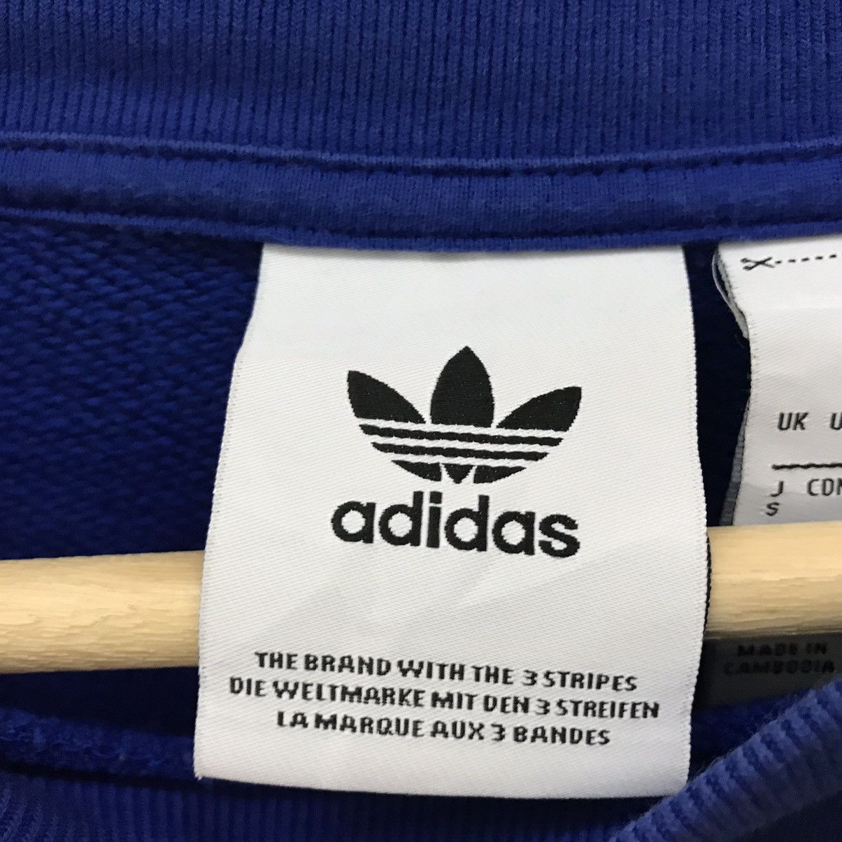 Adidas Adidas Sweatshirt Crewneck Biglogo Spellout Adidas Trefoils Size US L / EU 52-54 / 3 - 6 Thumbnail