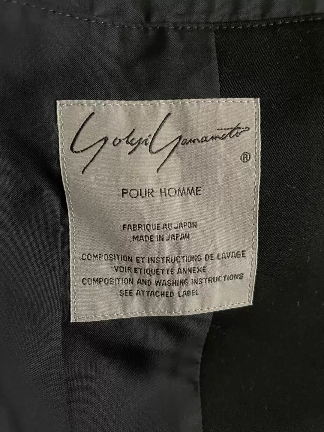 Yohji Yamamoto Yohji Yamamoto Pour Homme Replica JKT Size US M / EU 48-50 / 2 - 5 Thumbnail