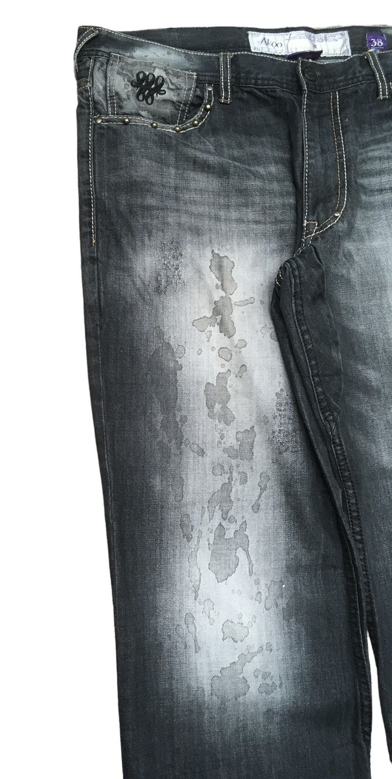 AKOO × Vintage Rare Design Vintage Brand Akoo Baggy Jeans 2000s Size US 38 / EU 54 - 5 Thumbnail