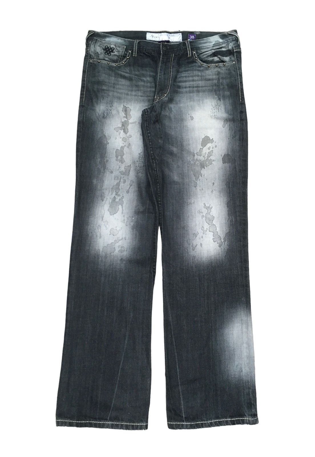 image of Design Vintage Brand Akoo Baggy Jeans 2000S in Denim, Men's (Size 38)