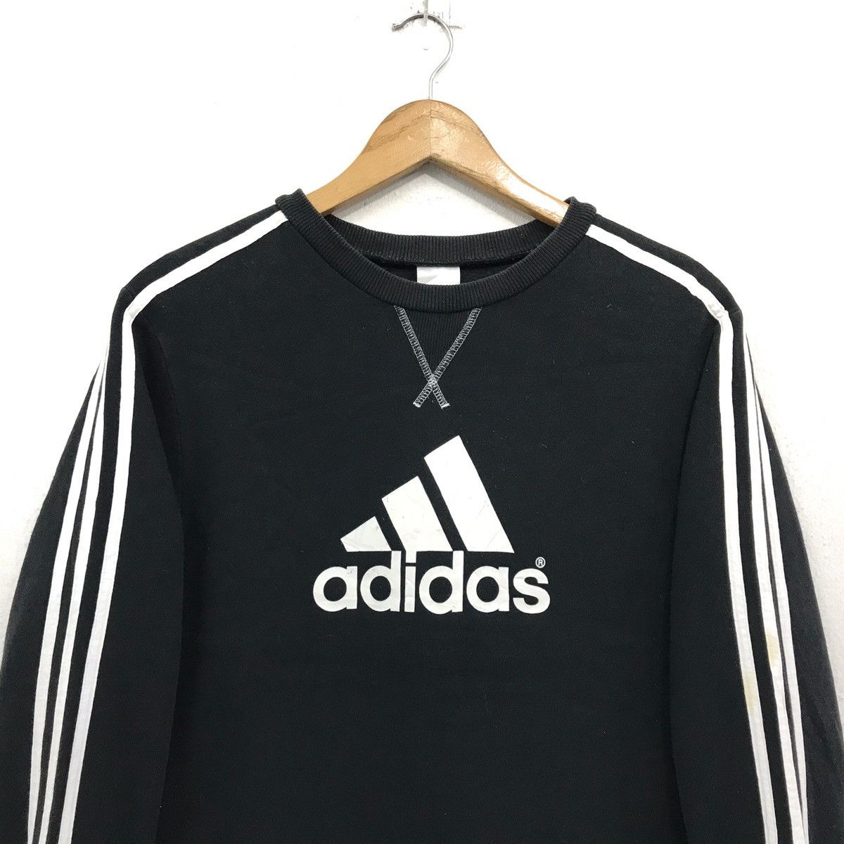Adidas × Vintage Adidas Sweatshirt Crewneck Biglogo Spellout Adidas Sweater Size US S / EU 44-46 / 1 - 2 Thumbnail