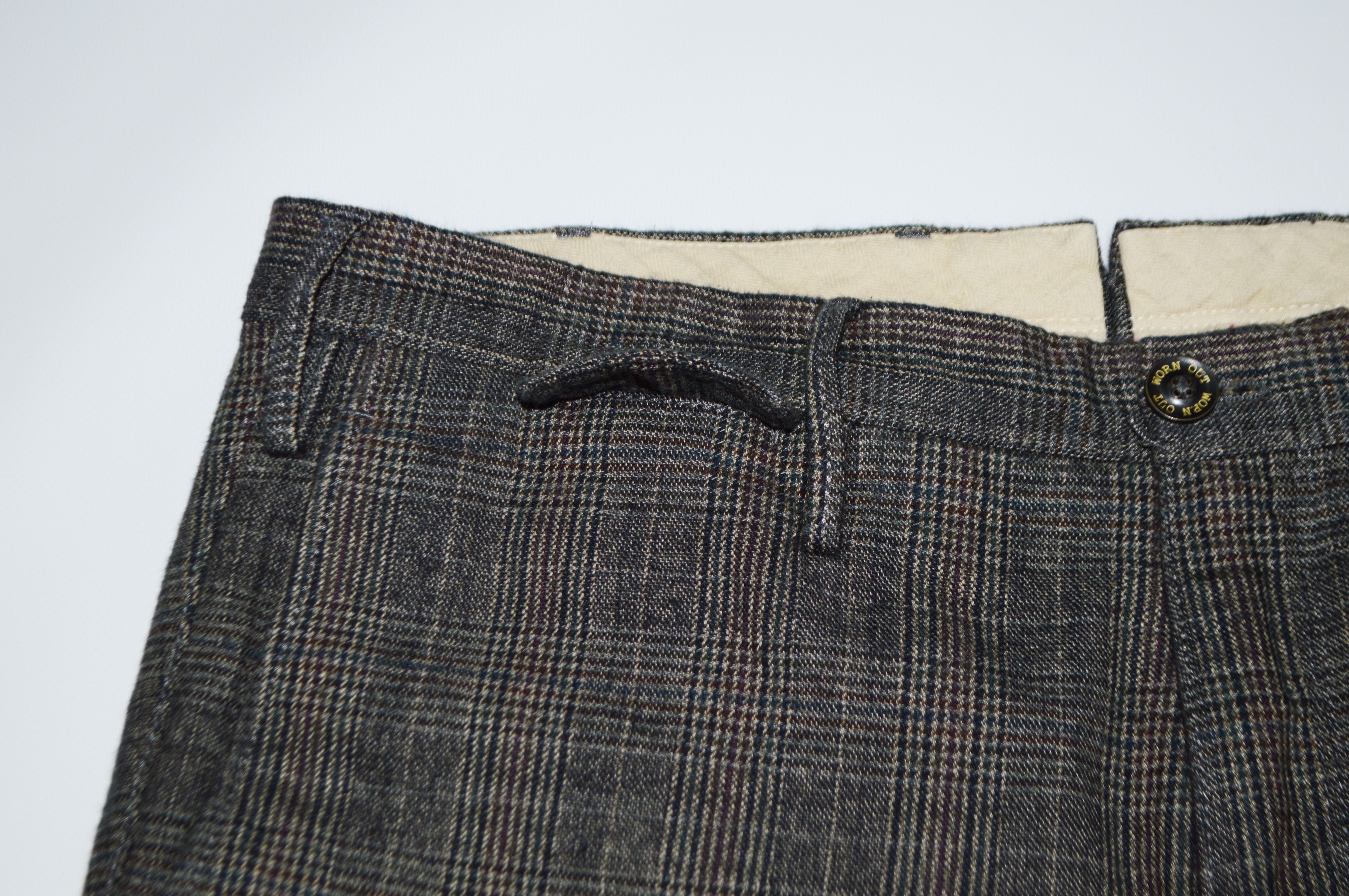 PT Torino PT01 Worn Out Elegance Textured Cotton Trousers Size US 35 - 4 Thumbnail