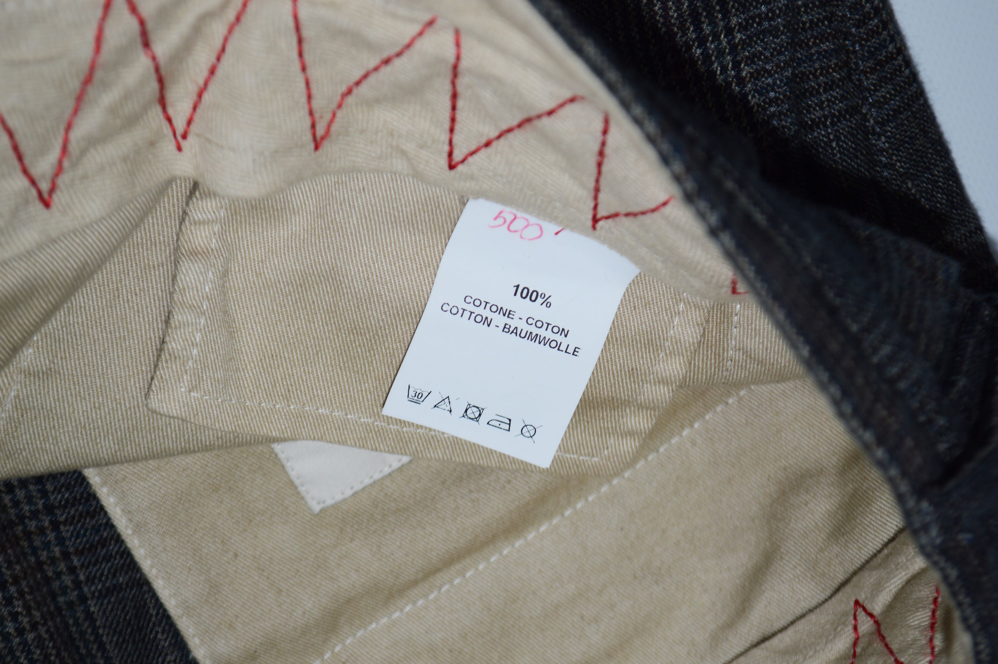 PT Torino PT01 Worn Out Elegance Textured Cotton Trousers Size US 35 - 6 Thumbnail