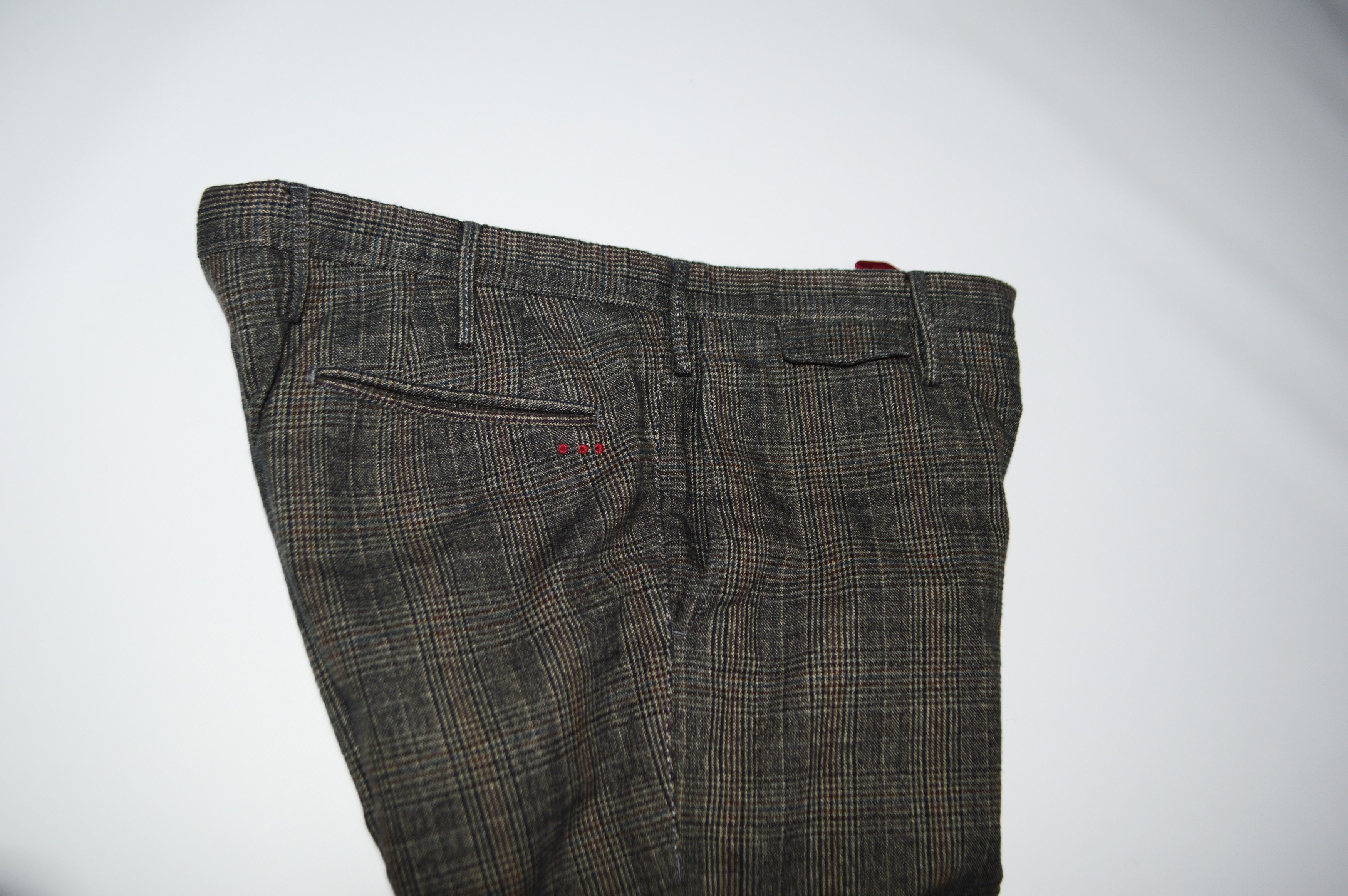 PT Torino PT01 Worn Out Elegance Textured Cotton Trousers Size US 35 - 9 Thumbnail