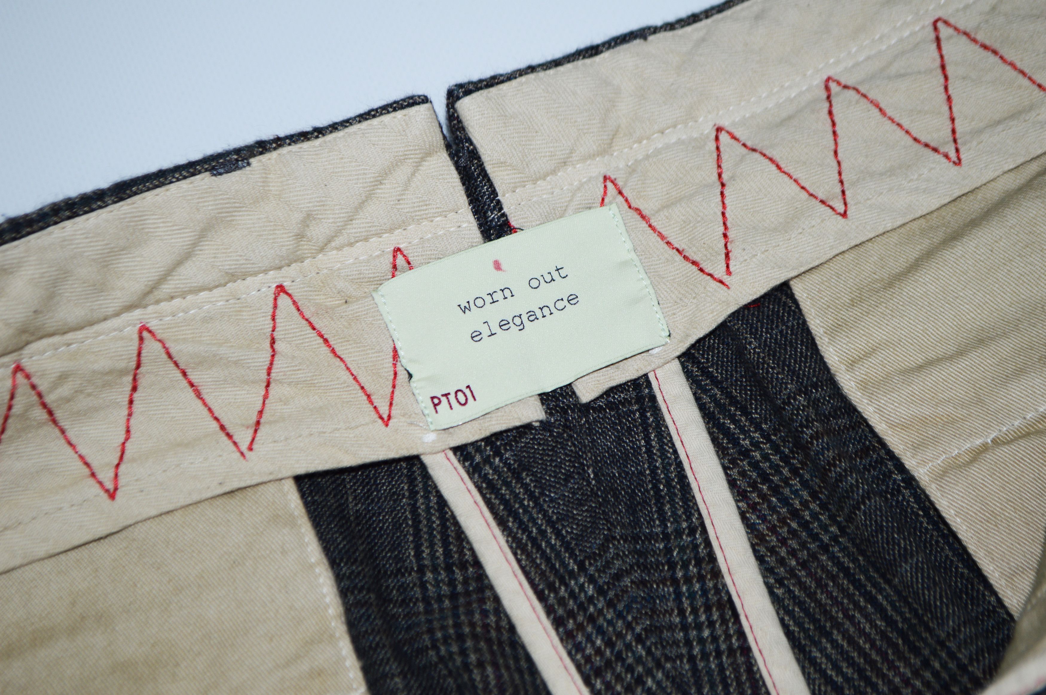 PT Torino PT01 Worn Out Elegance Textured Cotton Trousers Size US 35 - 7 Thumbnail