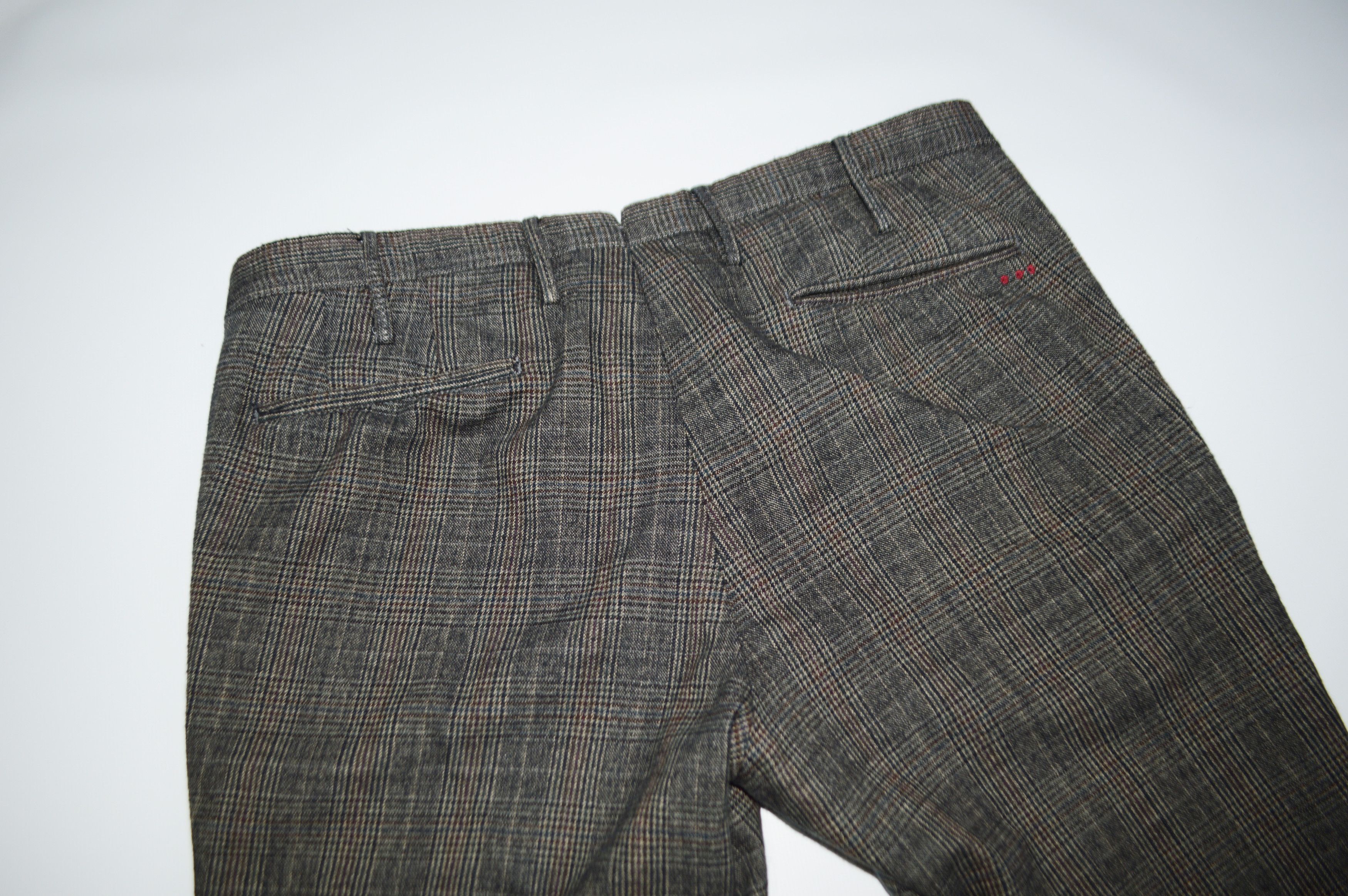 PT Torino PT01 Worn Out Elegance Textured Cotton Trousers Size US 35 - 10 Thumbnail