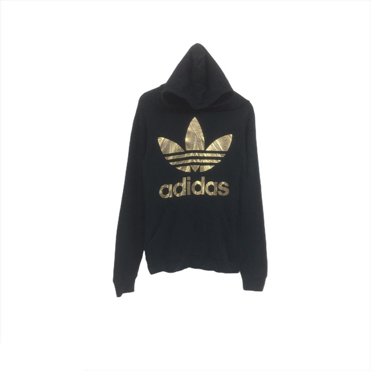 Adidas Vintage Adidas Hoodie Sweatshirt Big Logo Design Sweatshirt Size US M / EU 48-50 / 2 - 1 Thumbnail