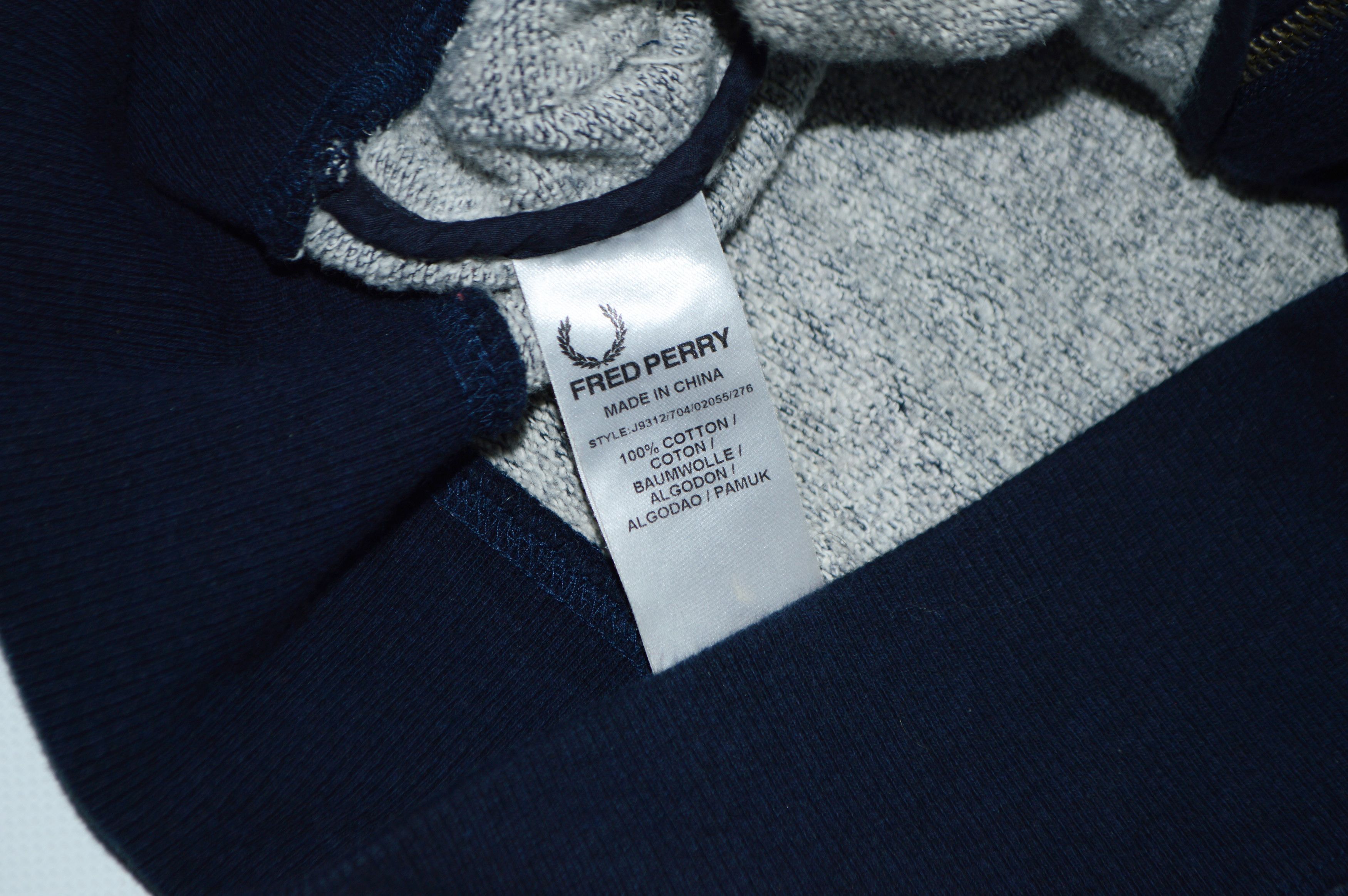Fred Perry Fred Perry Blue Cotton Full Zip Hoodie Size S Size US S / EU 44-46 / 1 - 9 Thumbnail