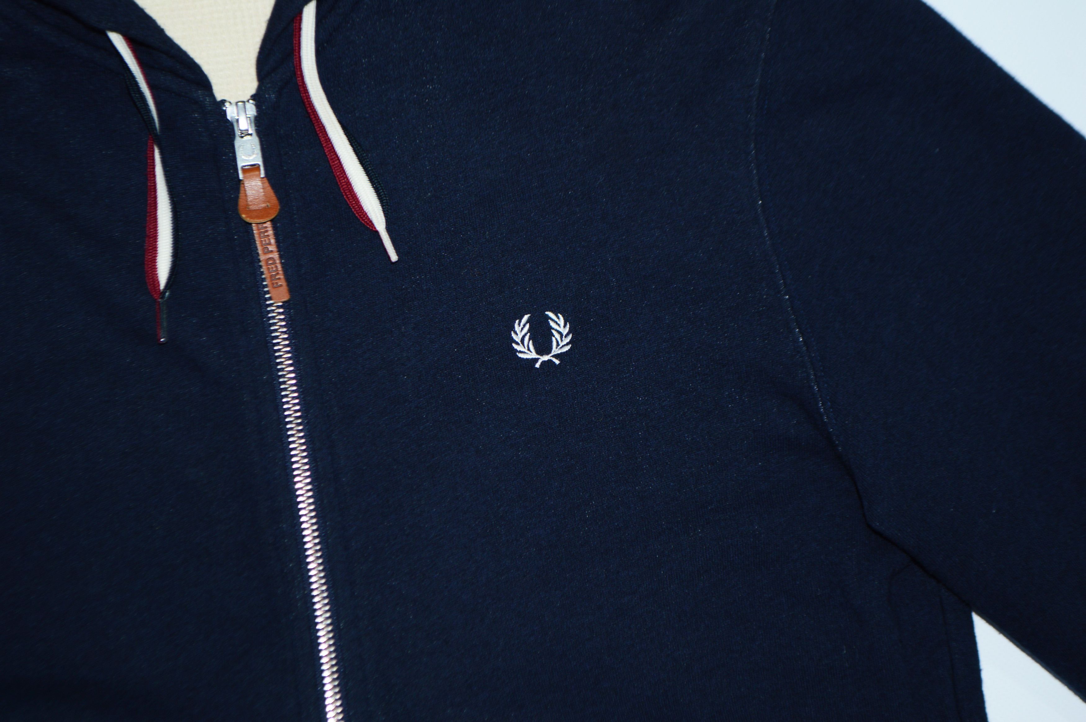 Fred Perry Fred Perry Blue Cotton Full Zip Hoodie Size S Size US S / EU 44-46 / 1 - 3 Thumbnail