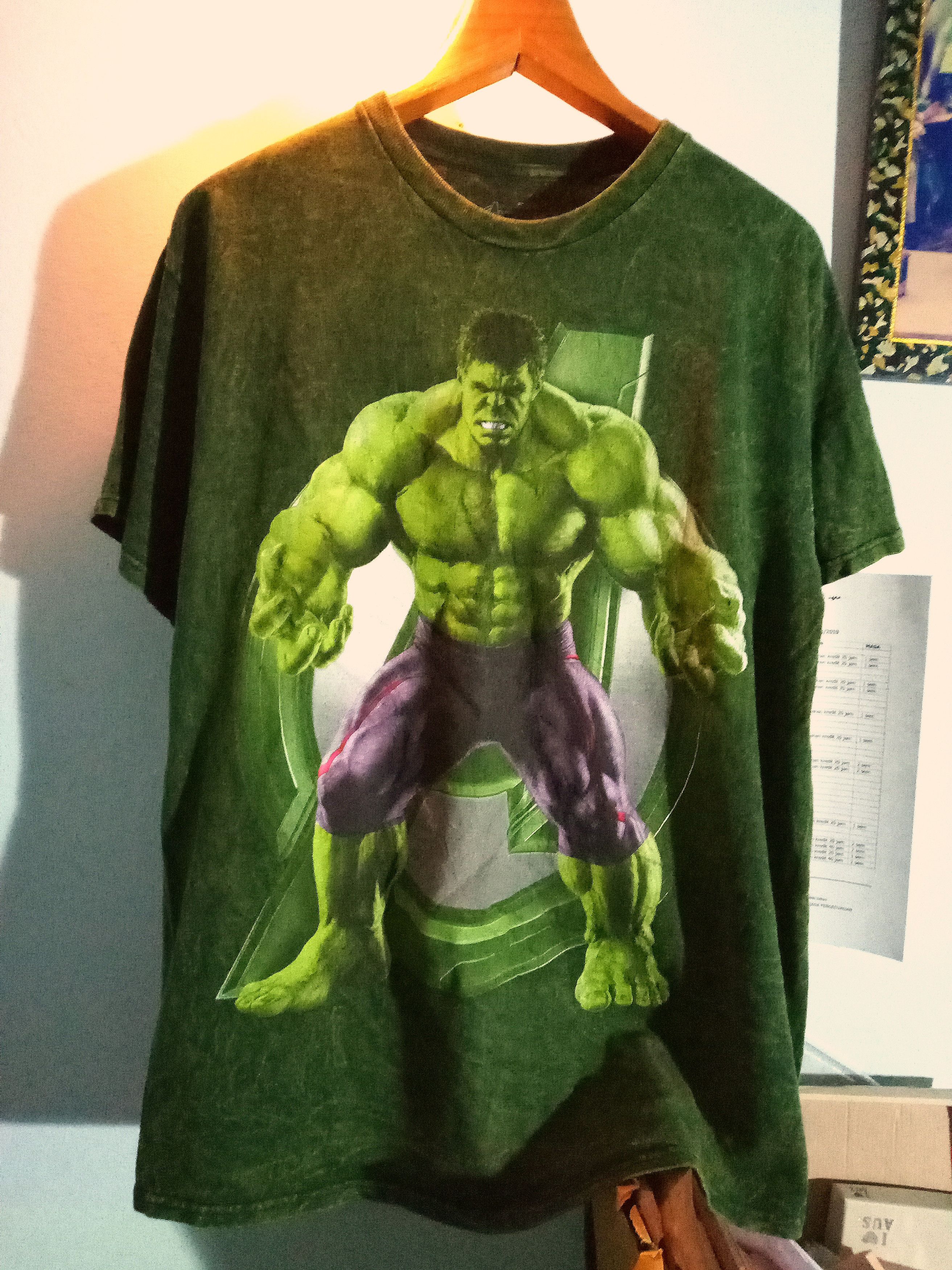 Vintage Hulk Green Acid Wash Rare Marvel Superhero DC comics | Grailed