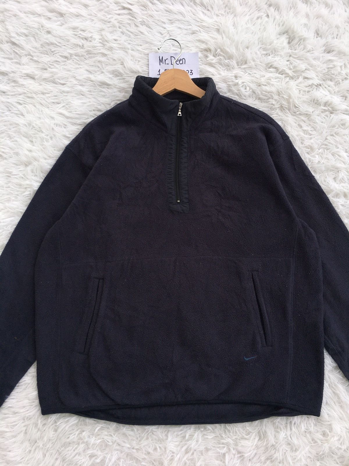 Nike Rare Nike Swoosh Logo Fleece Winter Jacket Size US L / EU 52-54 / 3 - 2 Thumbnail