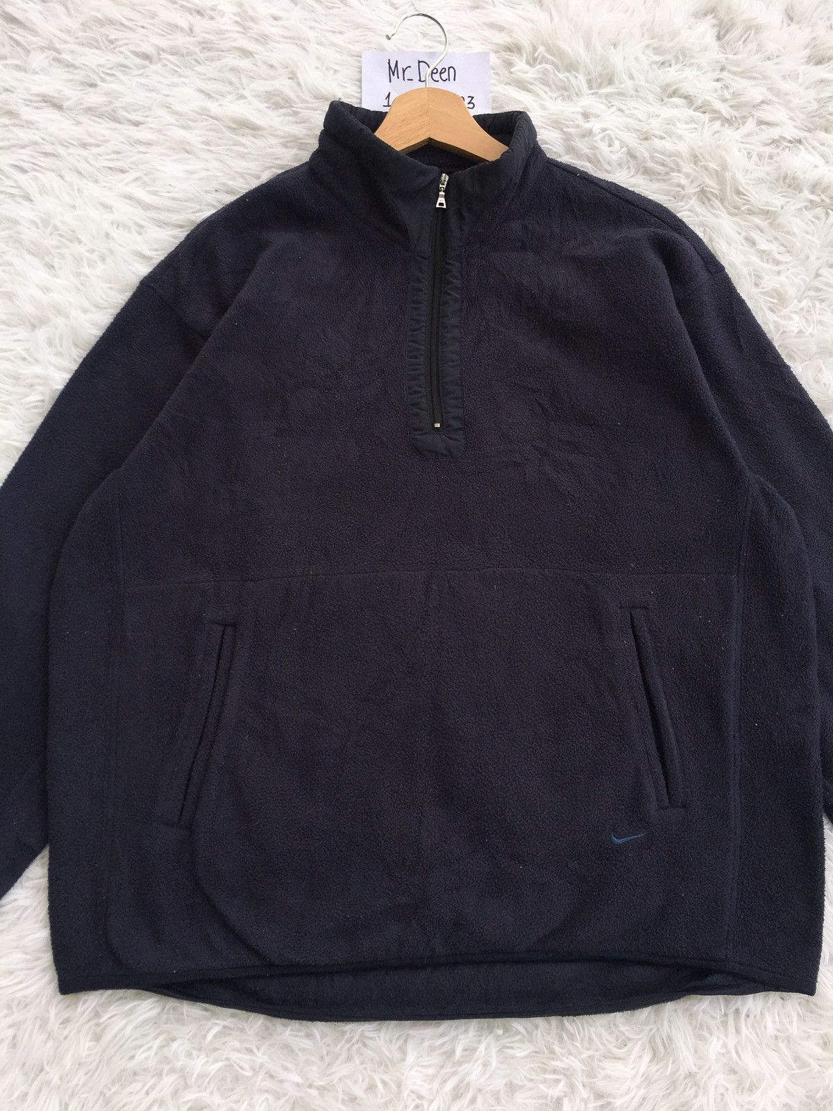 Nike Rare Nike Swoosh Logo Fleece Winter Jacket Size US L / EU 52-54 / 3 - 5 Thumbnail