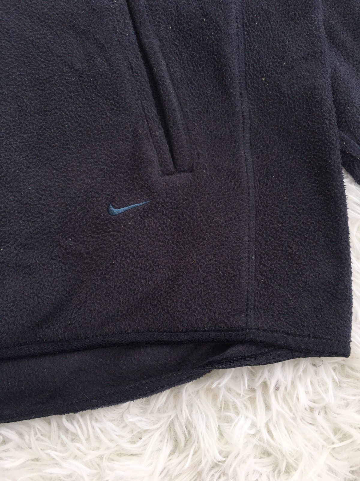 Nike Rare Nike Swoosh Logo Fleece Winter Jacket Size US L / EU 52-54 / 3 - 6 Thumbnail