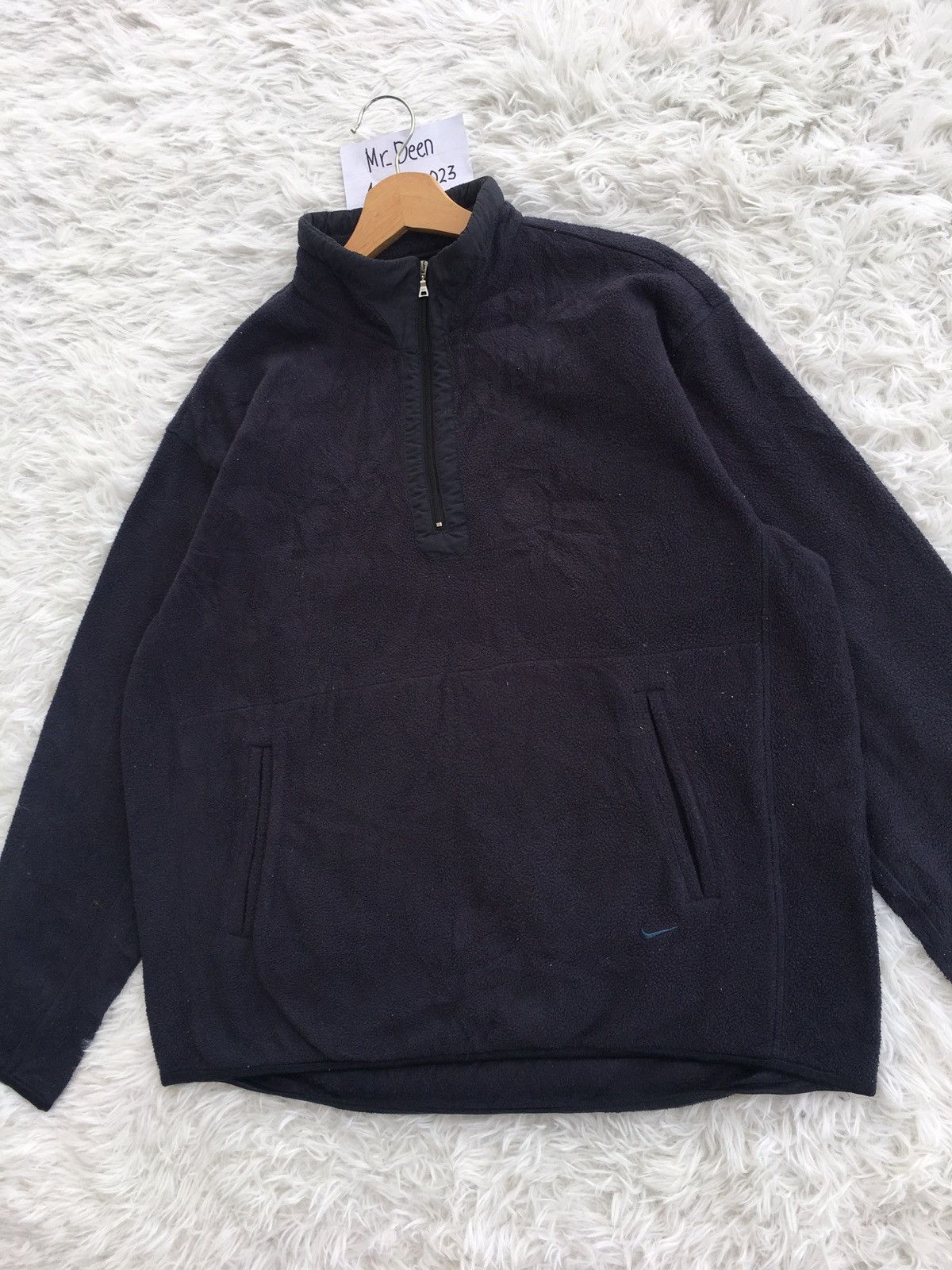 Nike Rare Nike Swoosh Logo Fleece Winter Jacket Size US L / EU 52-54 / 3 - 4 Thumbnail