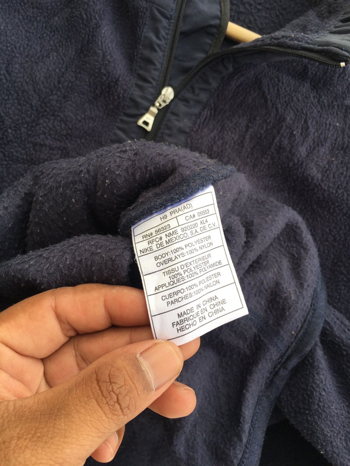 Nike Rare Nike Swoosh Logo Fleece Winter Jacket Size US L / EU 52-54 / 3 - 12 Thumbnail