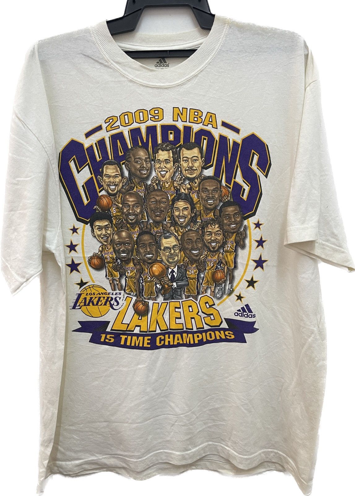 Adidas × NBA 2009 NBA champion lakers shirt | Grailed