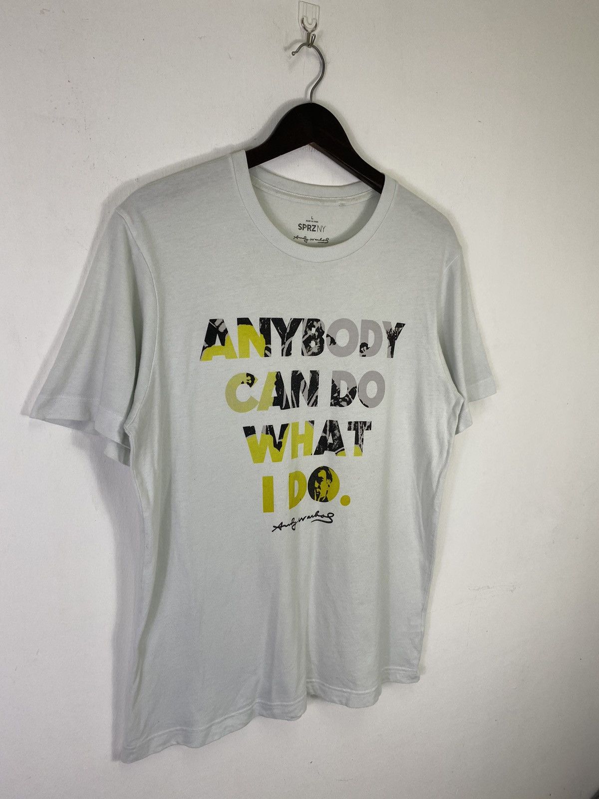 Andy Warhol × Japanese Brand × Uniqlo OFFER🔥Vintage Andy Warhol "Anybady Can do What I Do" Tee Size US M / EU 48-50 / 2 - 3 Thumbnail